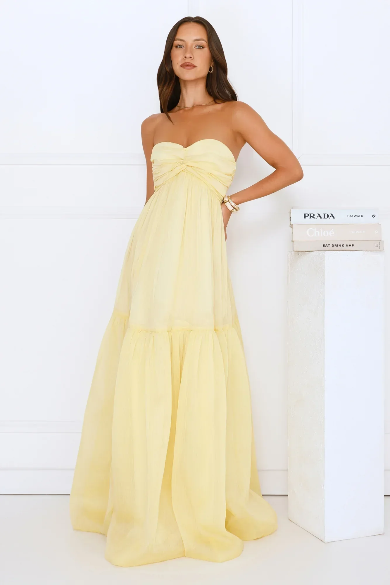 Unforgettable Style Strapless Maxi Dress