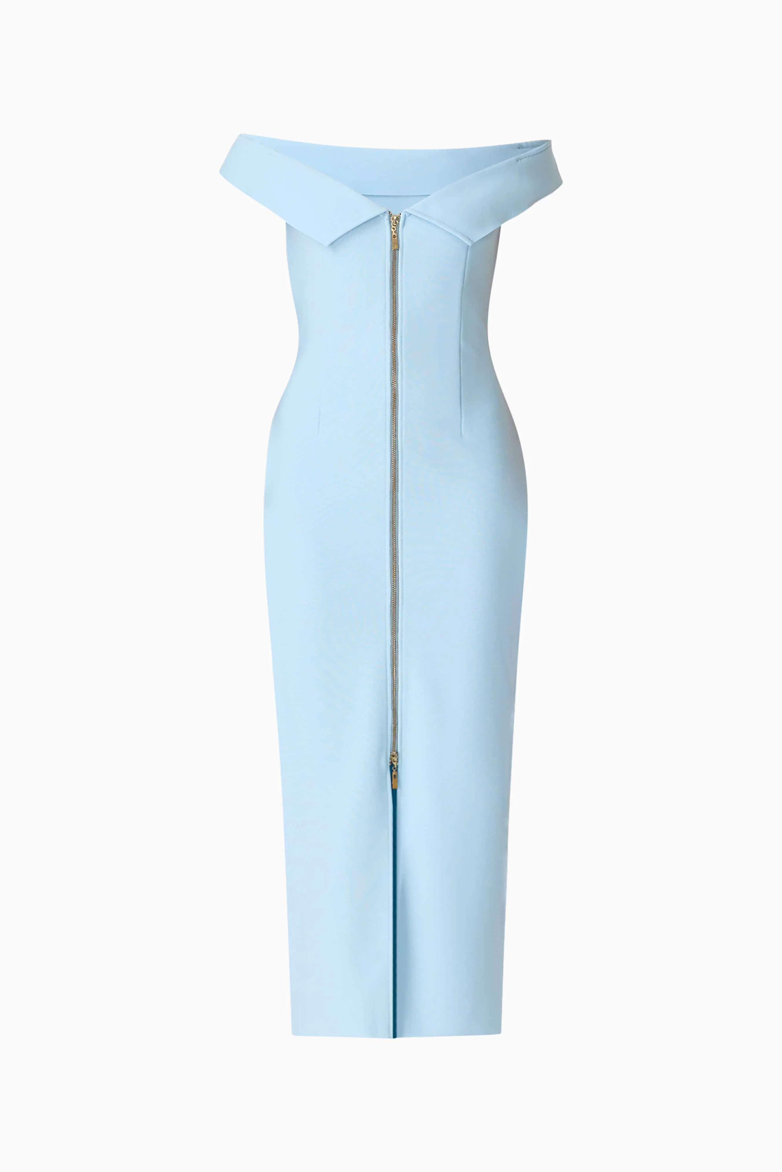 CURAAE Sacha Maxi Dress in Baby Blue