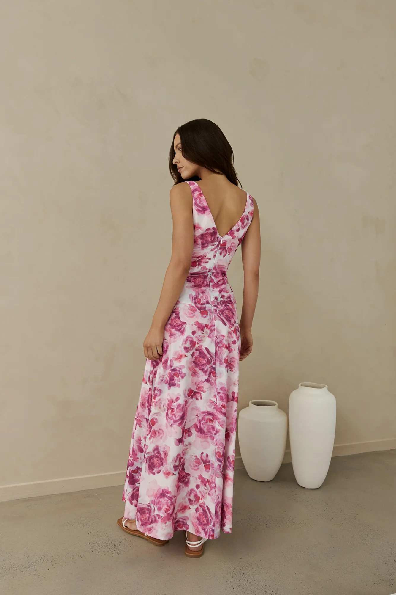 Sunset Palette Maxi Dress Pink