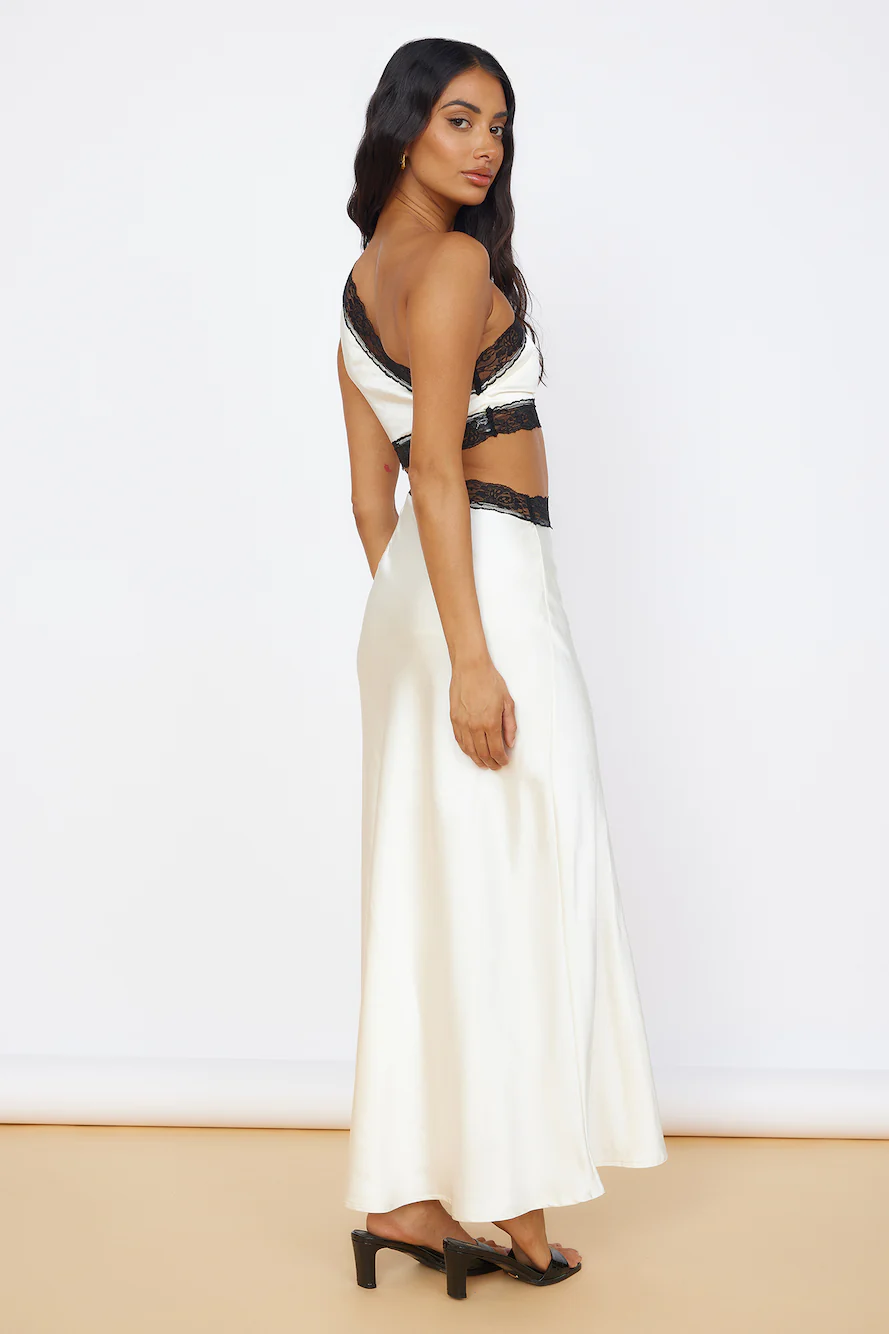 Limitless Love Satin Maxi Dress Champagne