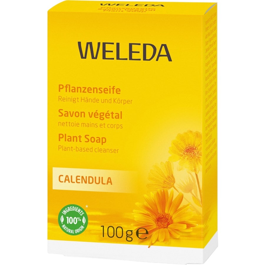 WELEDA Pielęgnacja dłoni i stóp Mydło roślinne z nagietkiem
