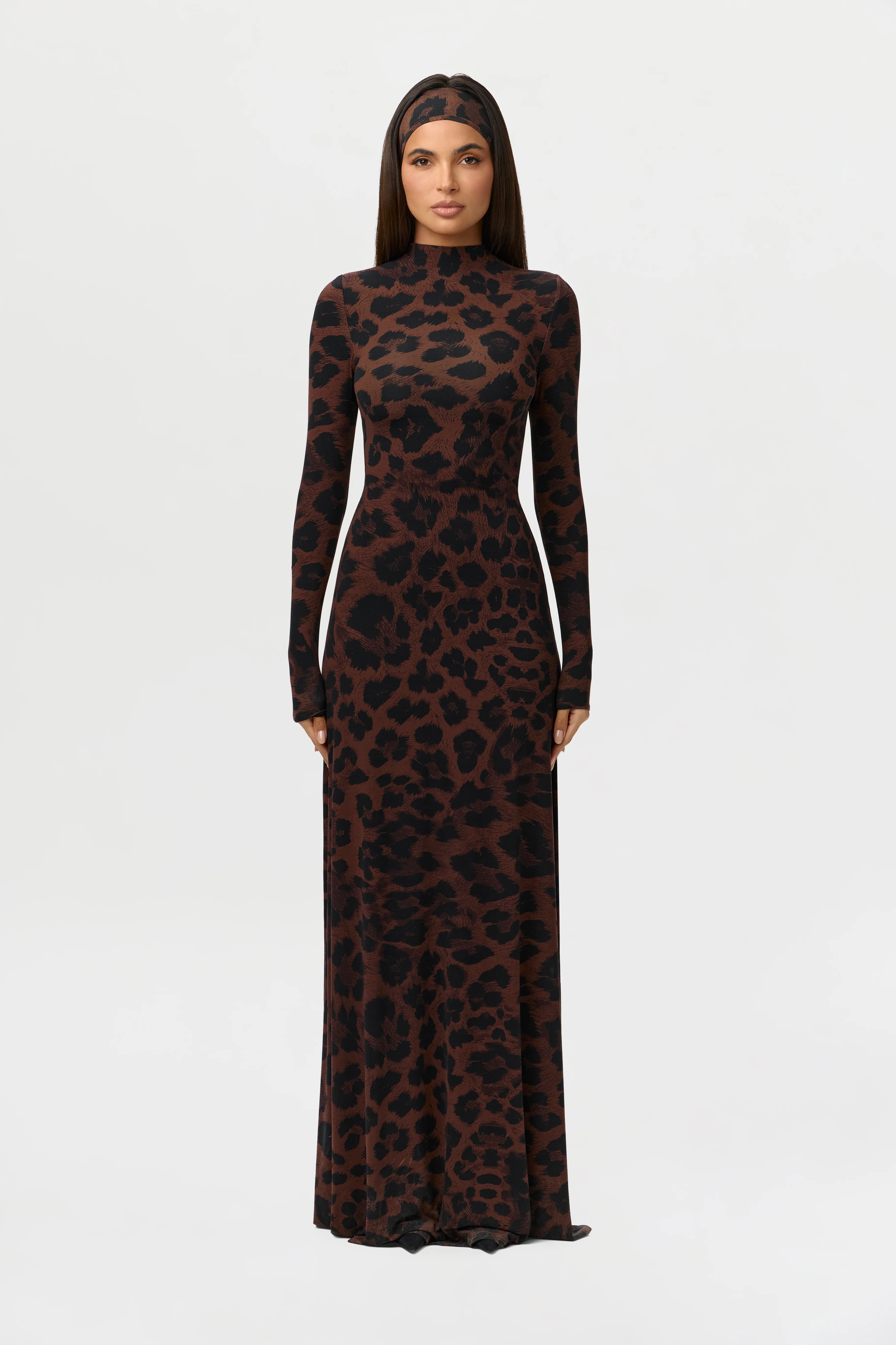 Naked Animal Print Maxi Dress