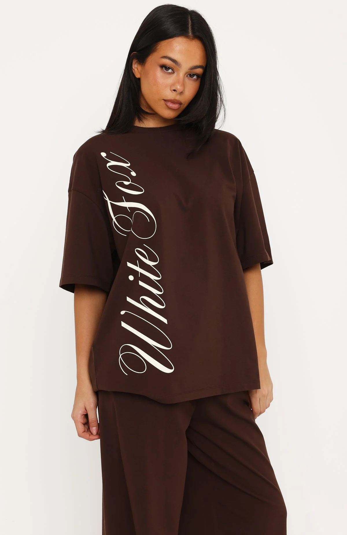 Luxurious Girl Oversized Tee Chocolate
