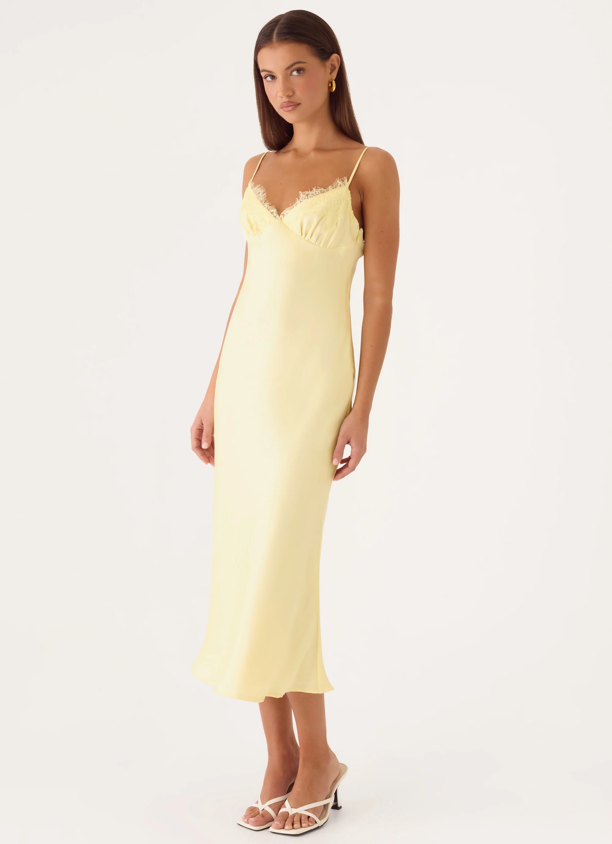 Lisette Midi Dress - Yellow