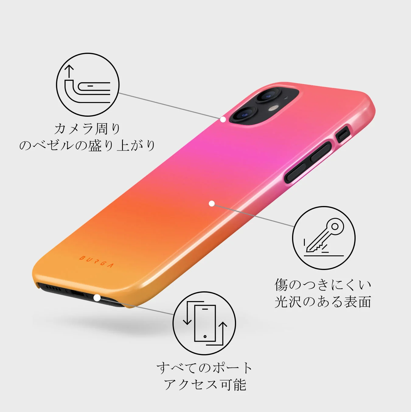 Sunset Club - iPhone 12 Mini ケース