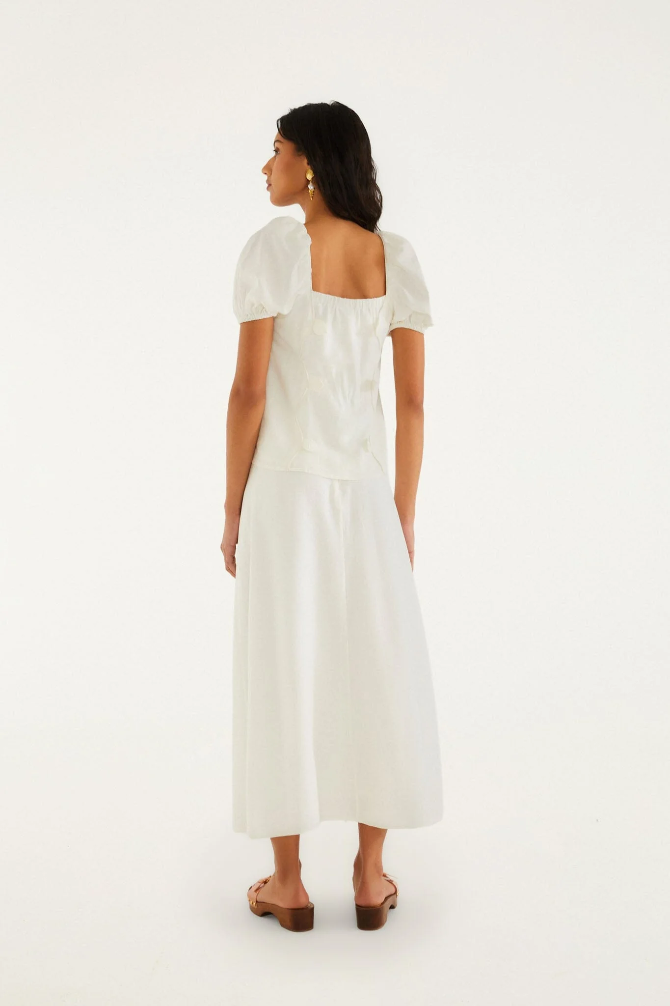Off-White 3D Flowers Midi Skirt
