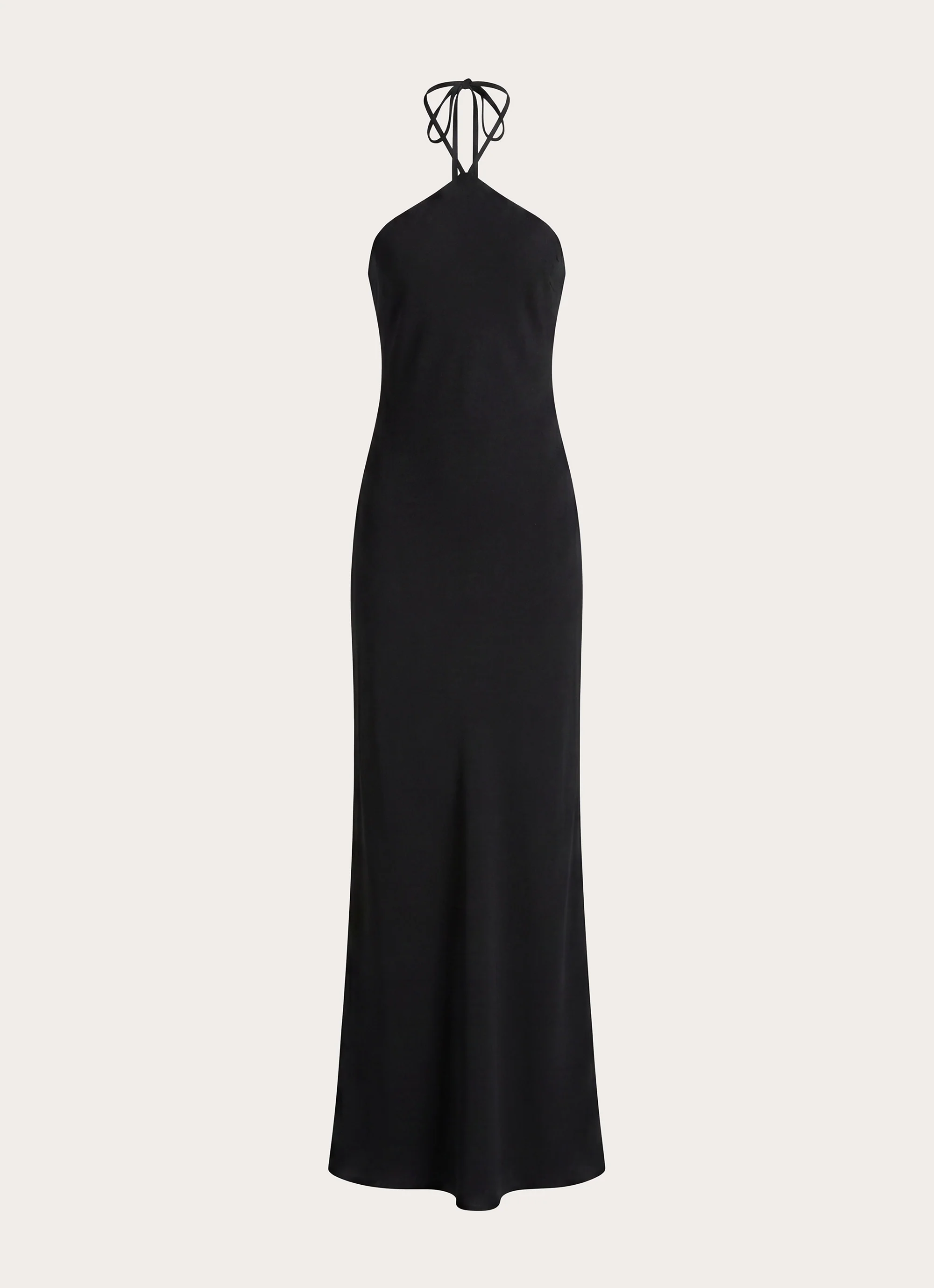 Anouk Halter Maxi Dress - Black - luluinthesky