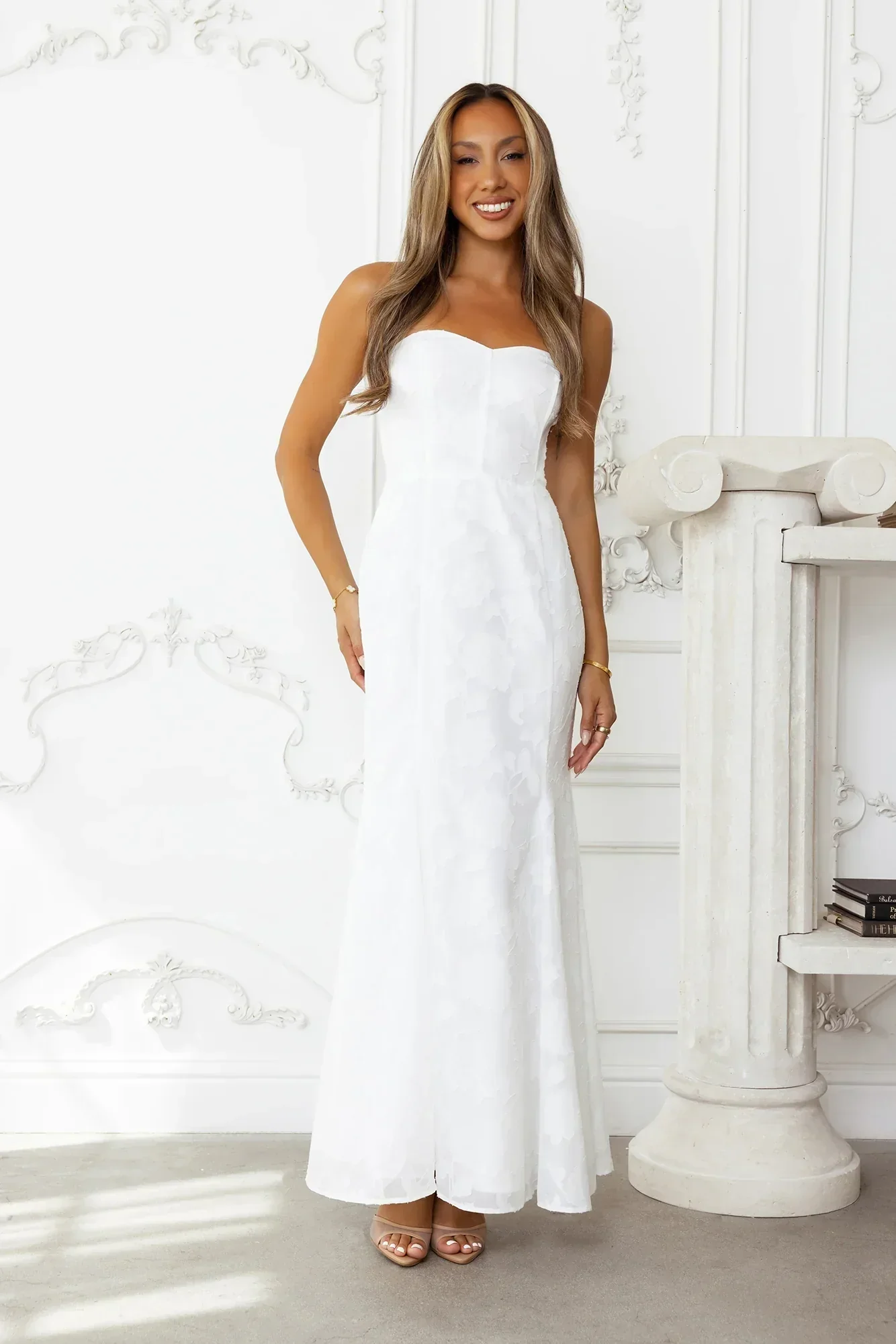 Sea Kissed Strapless Maxi Dress