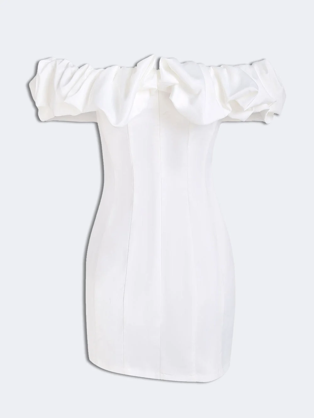 Off-Shoulder Ruffle Mini Dress