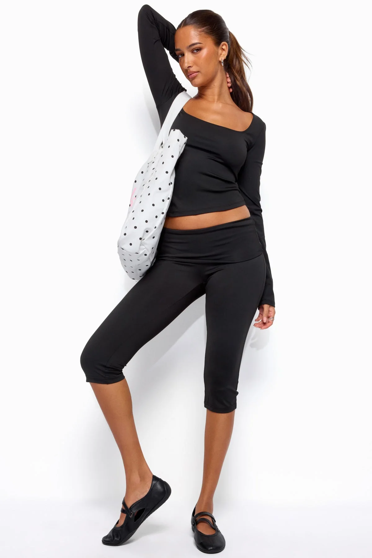 Hayden Square Neck Long Sleeve Top