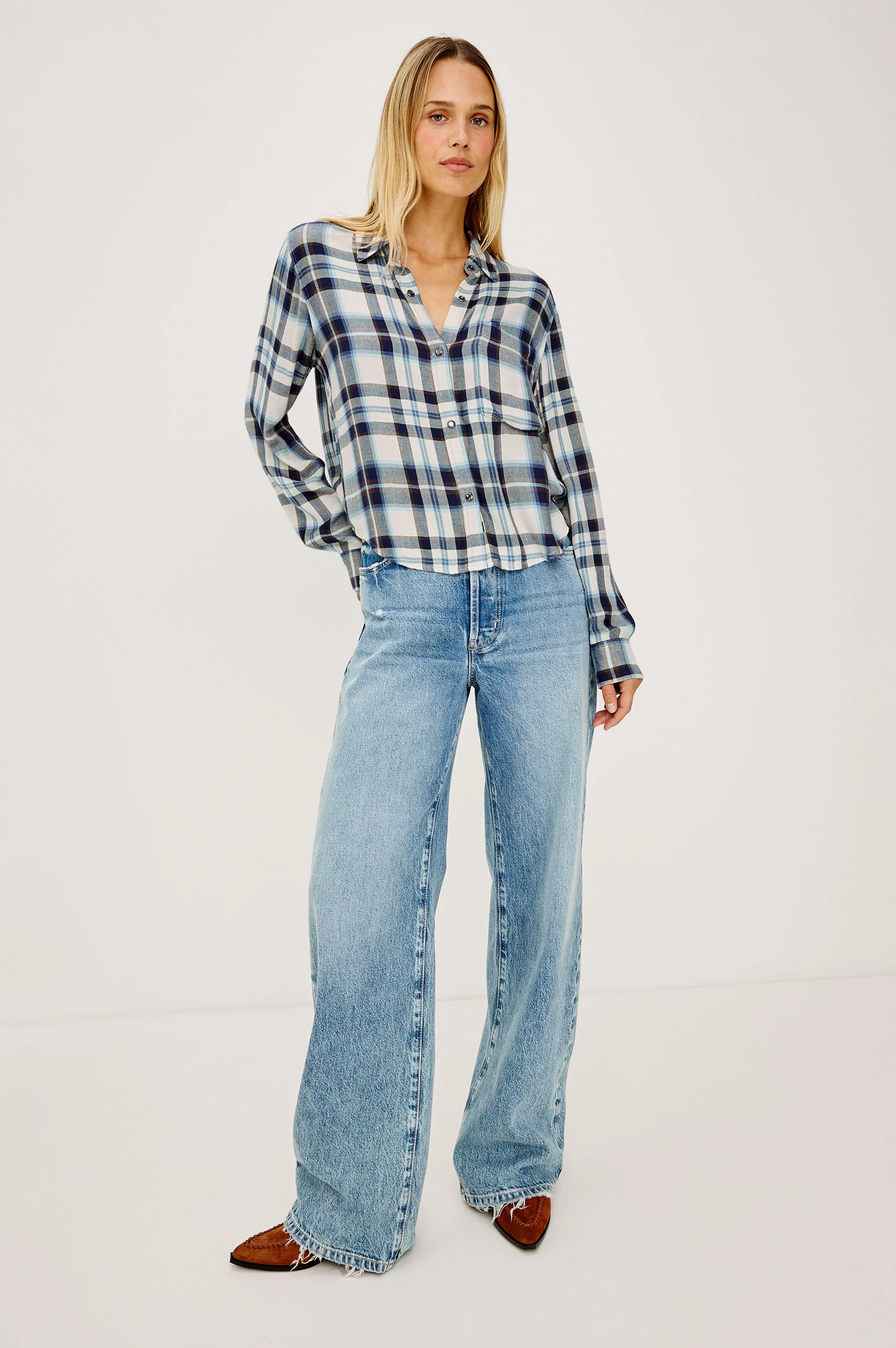 Malin Shirt - Ecru Midnight