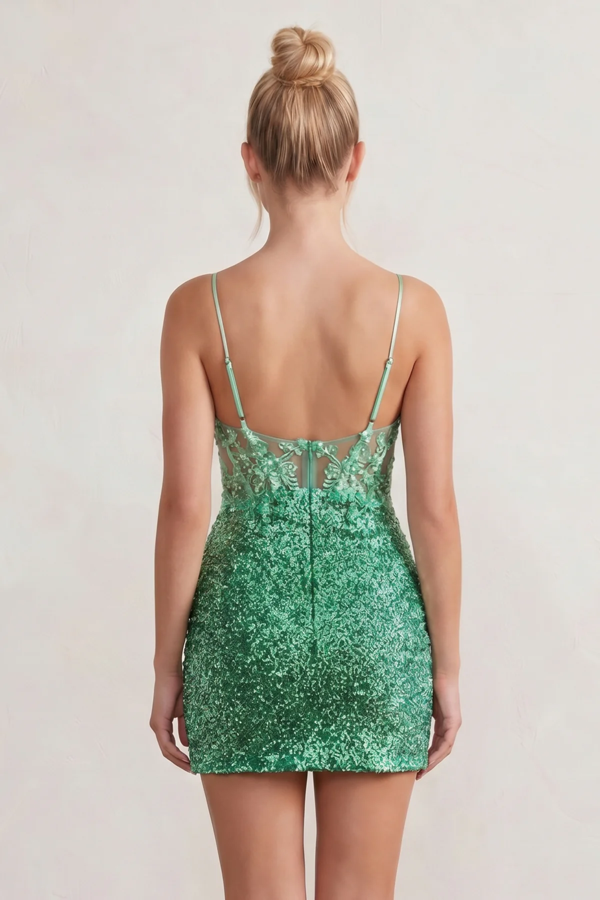 Sparkle Appliques Sequin Bodycon Lilac Mini Homecoming Dresses