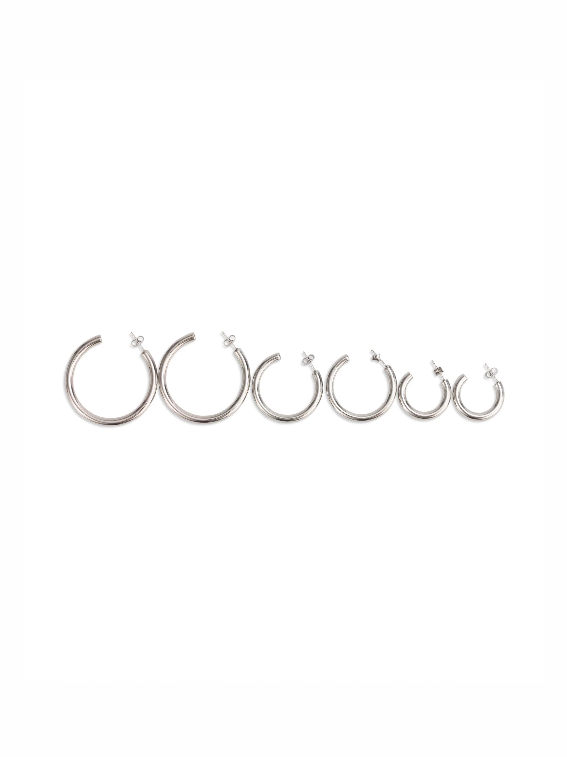 Lior 3 Pair Earring Set Silver