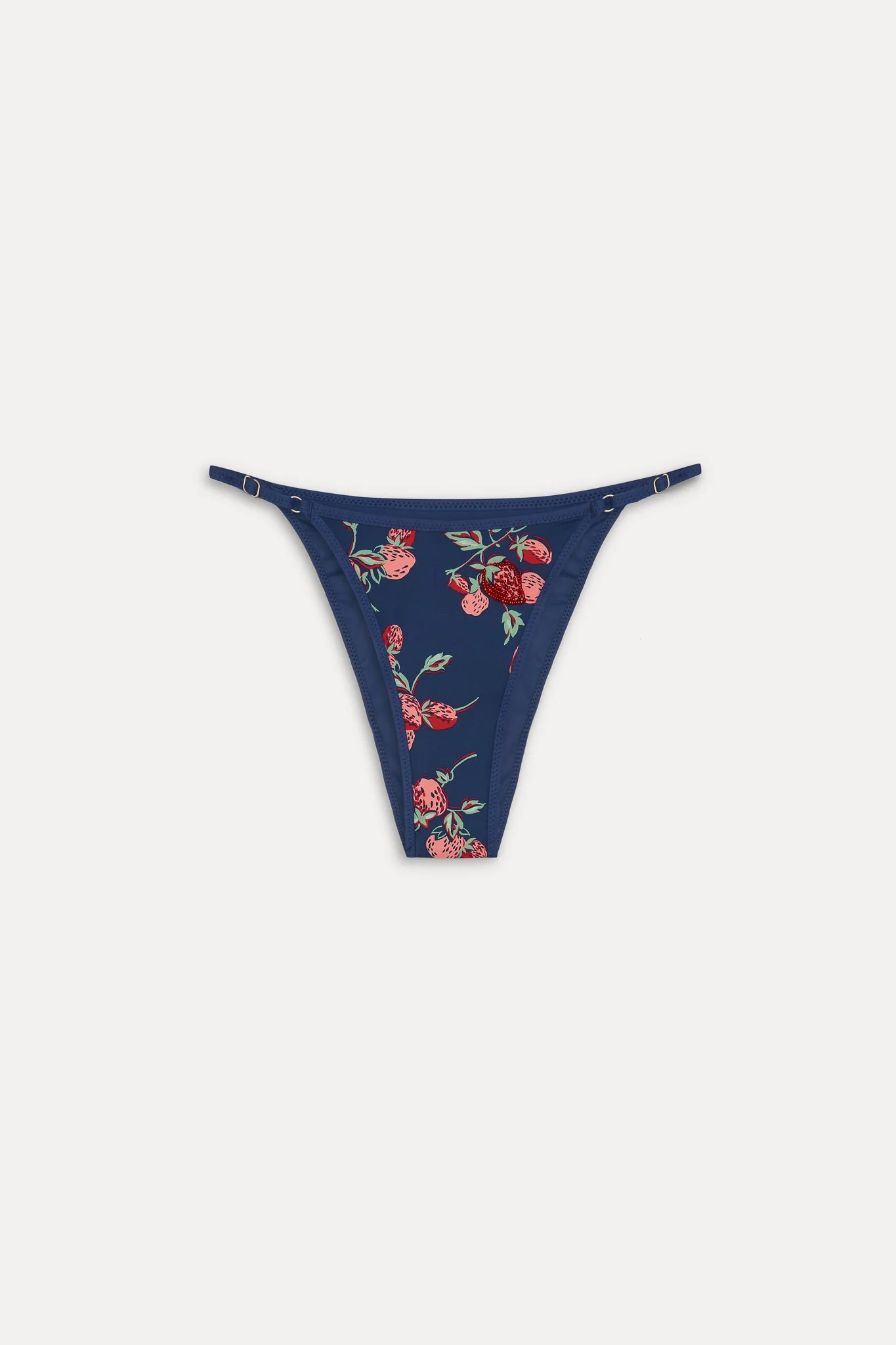 Luna Beaded Bikini Bottom - Strawberry Patch