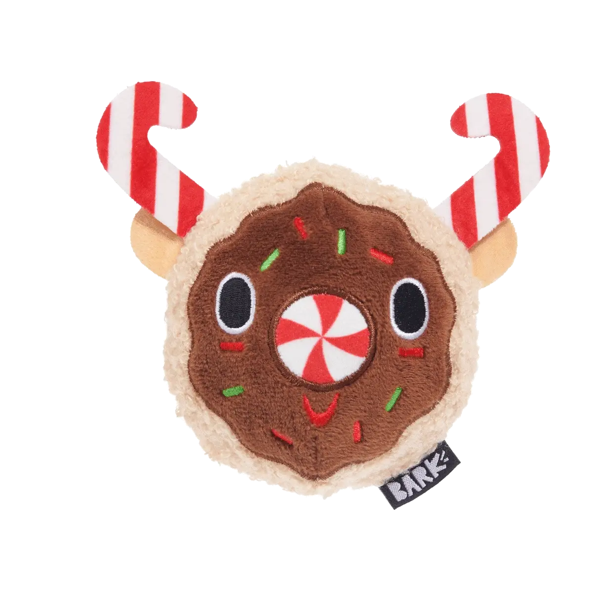 Gnasher The Puppermint Reindeer Durable Super Chewer 2-In-1 Rip And Reveal Dog Toy