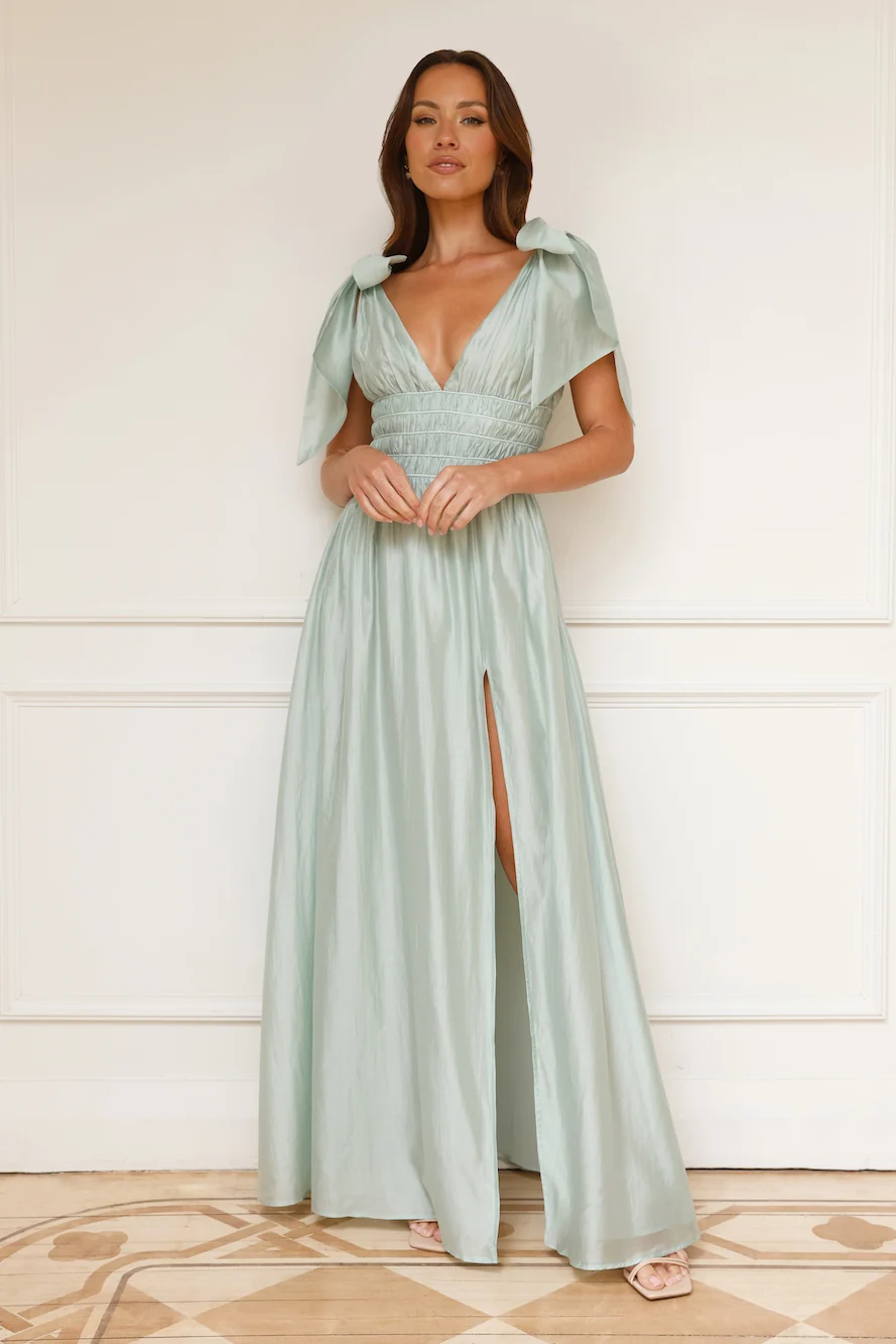 Eyes Of A Goddess Maxi Dress Sage