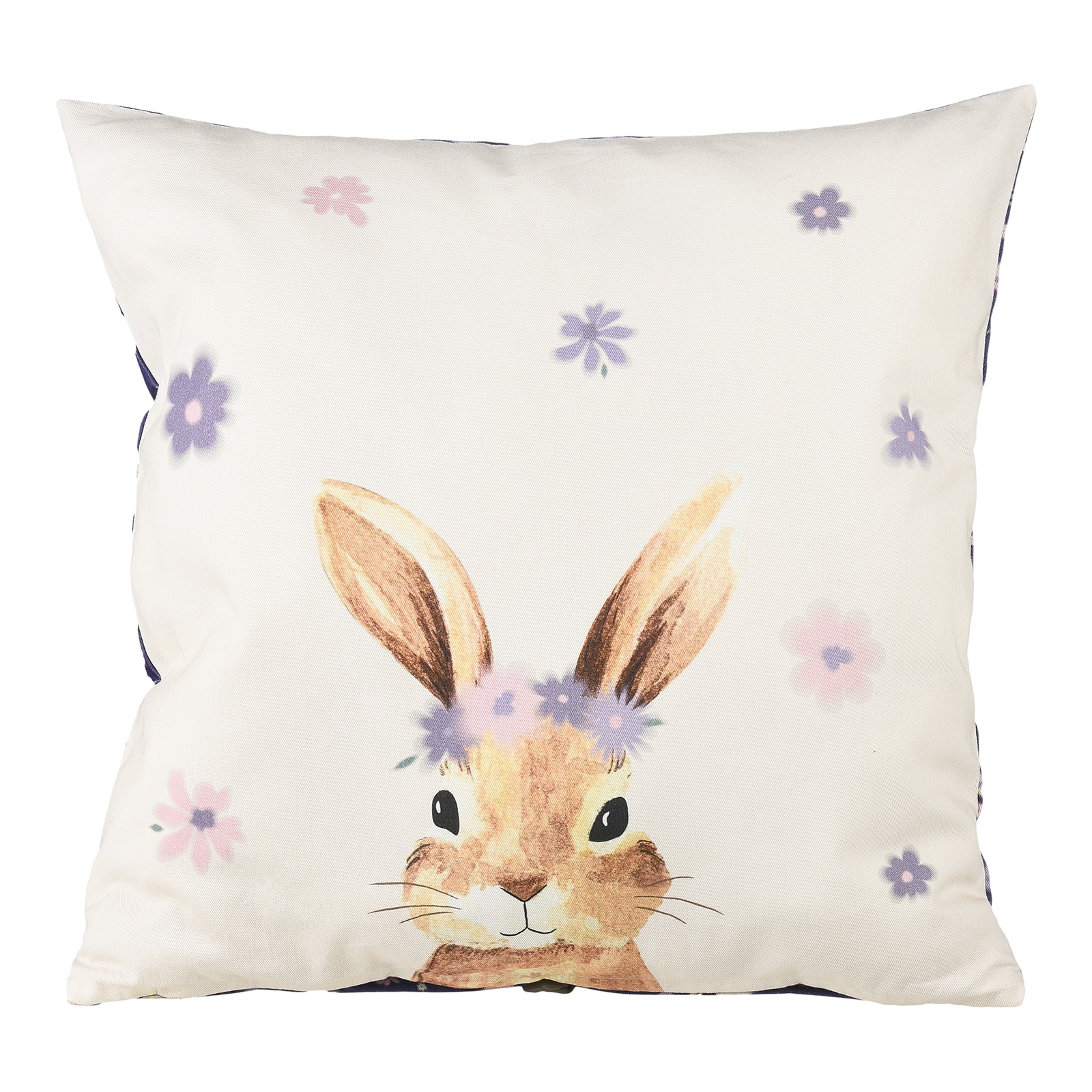 Wende-Kissenhülle Hase Hanni Blau,L 450 x B 450 mm