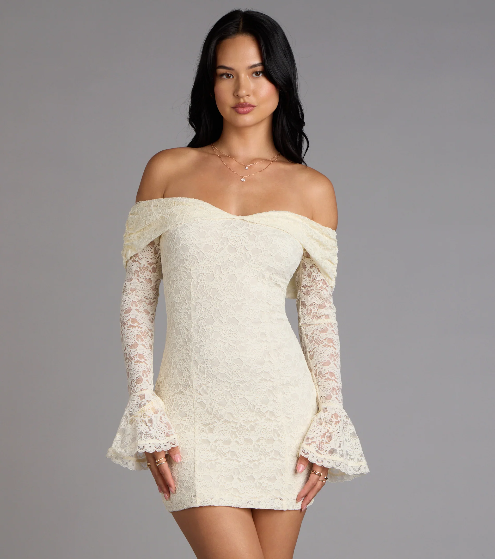 Forever Romantic Lace Mini Dress