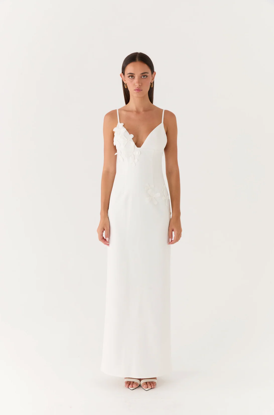 Lyris Maxi Dress - White - luluinthesky