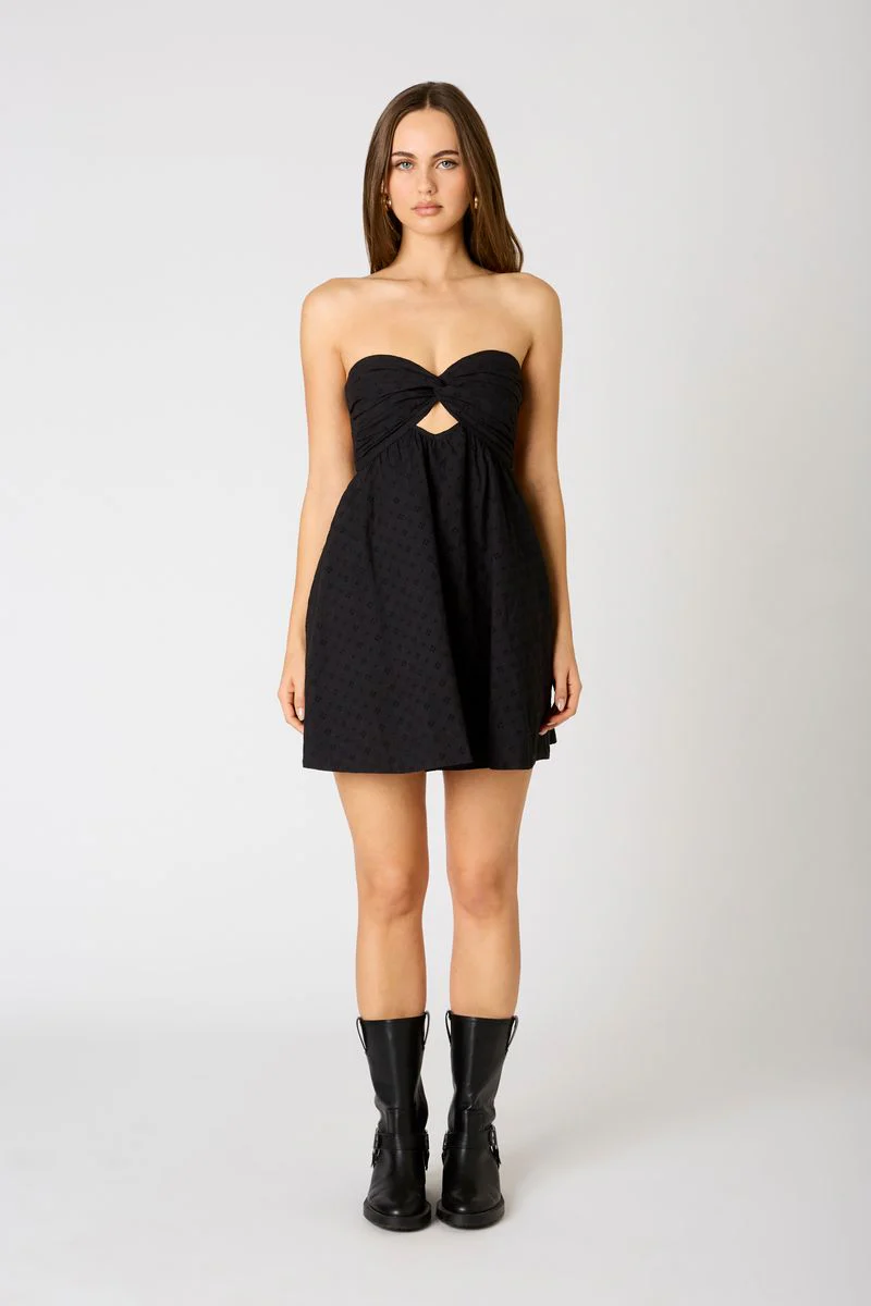 Strapless Babydoll Mini Dress