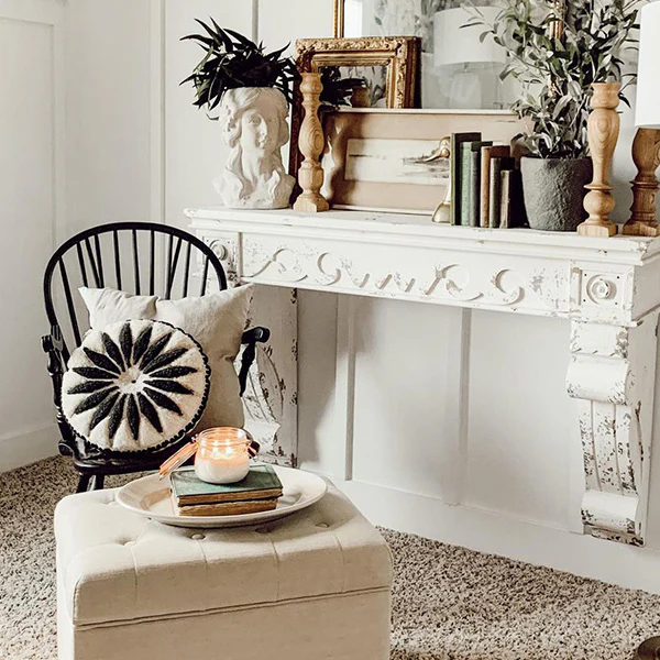 Chippy Wooden Mantel