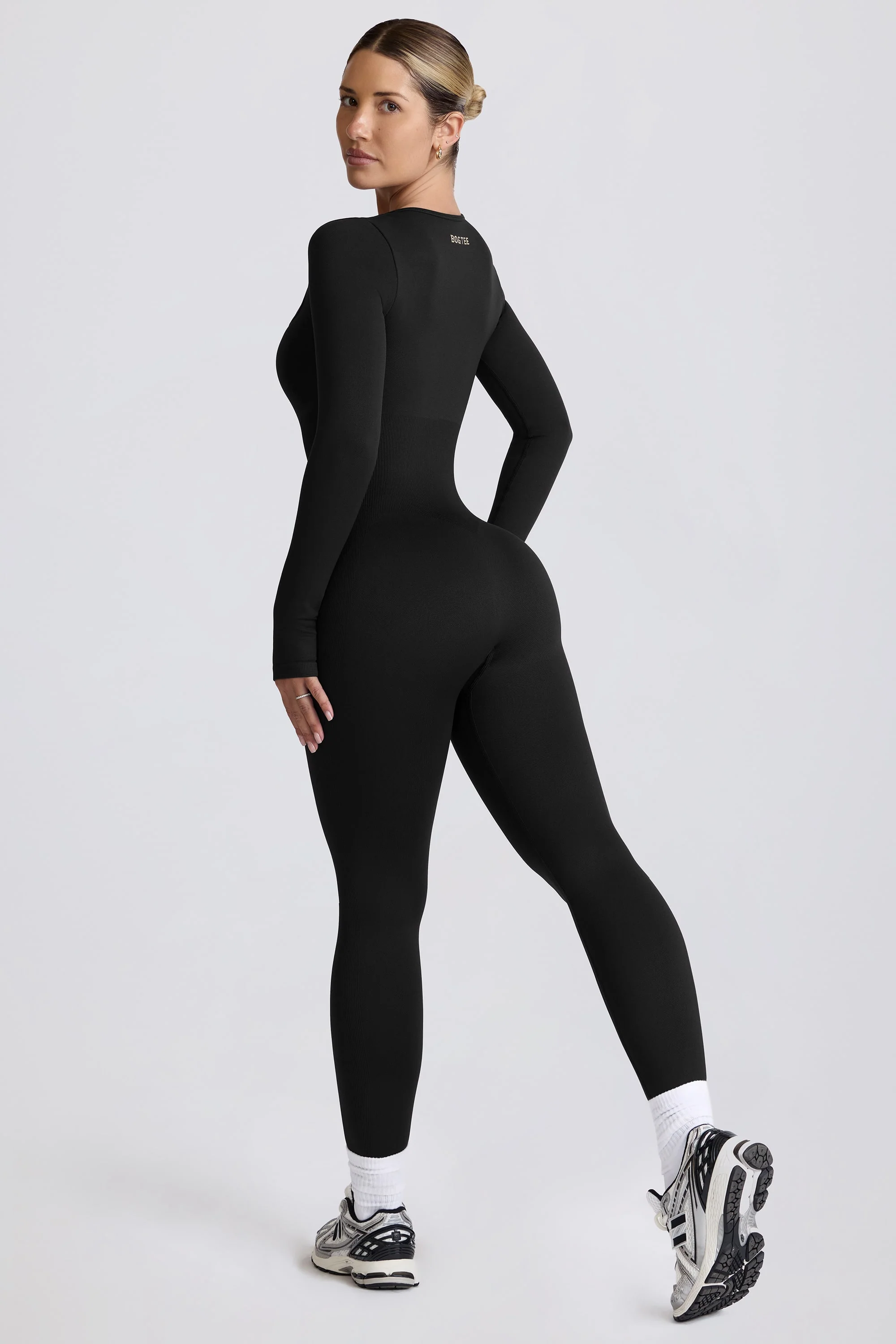 Super Sculpt Seamless Full-Length Jumpsuit in Black