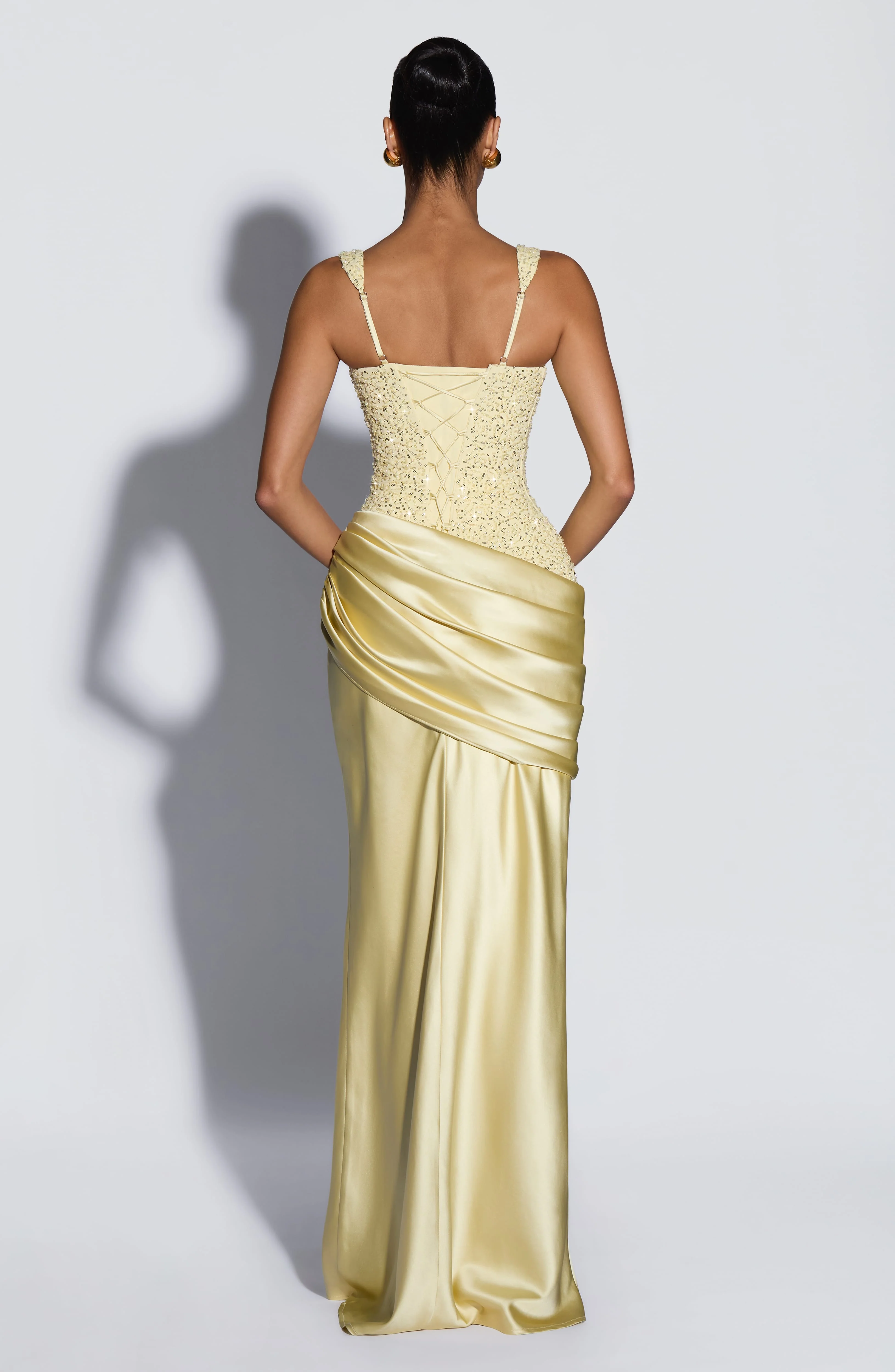 Alexandria Maxi Dress - Lemon