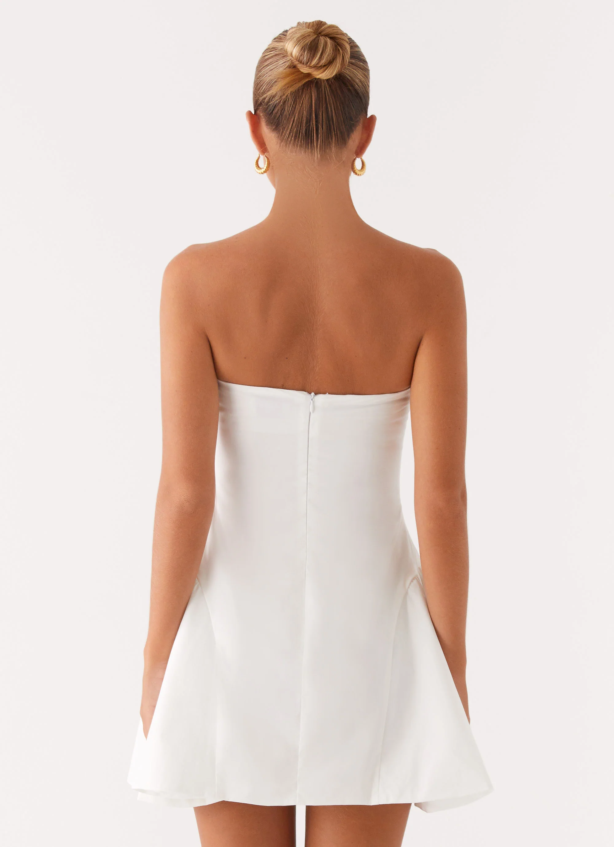 Lucille Mini Dress - White - luluinthesky