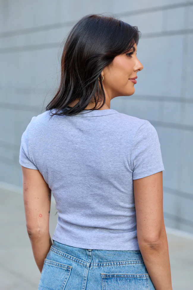 Cowgirl Essentials Heather Grey Baby Graphic Tee