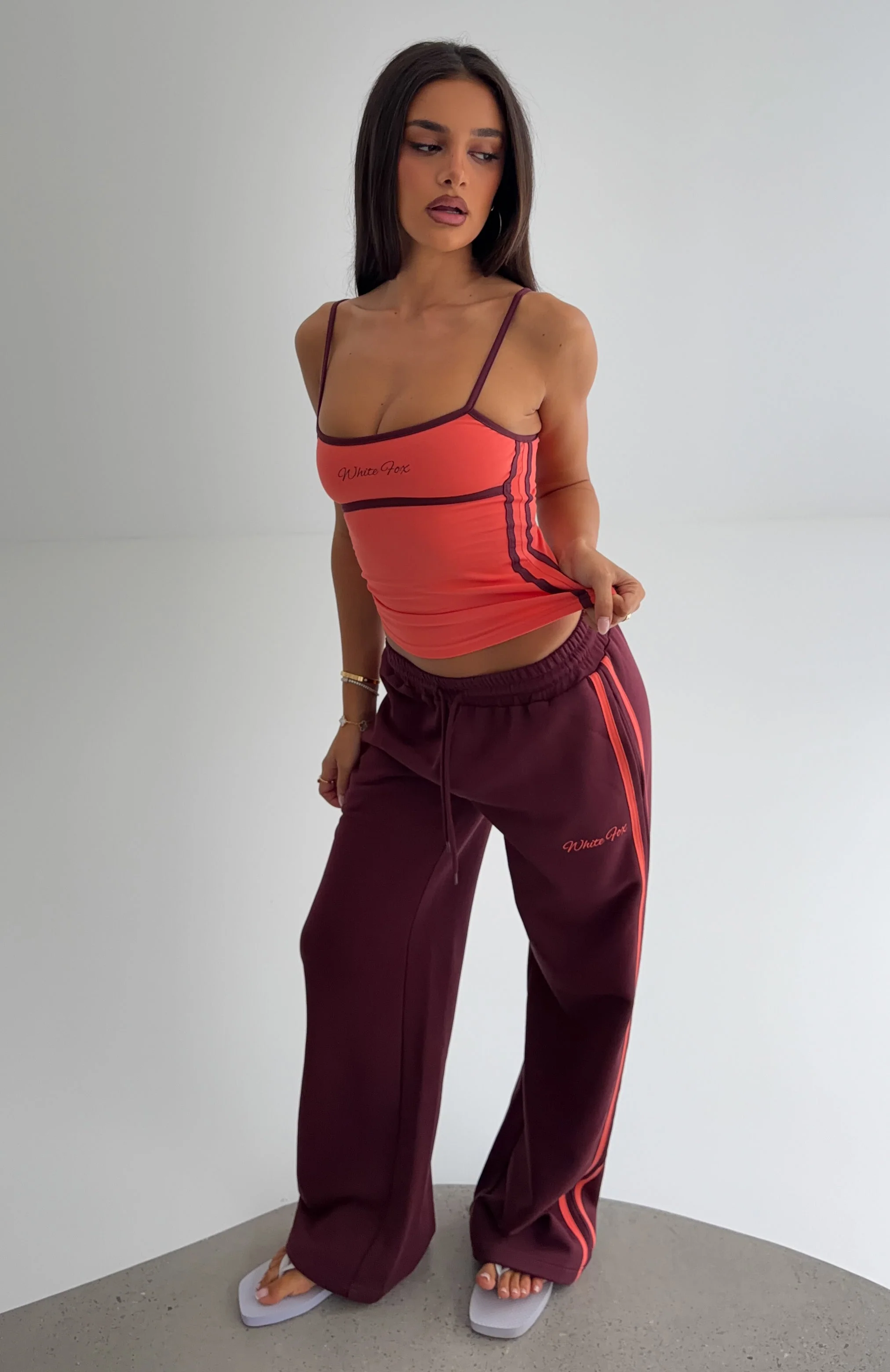 Breaking Your Heart Singlet Top Tangerine