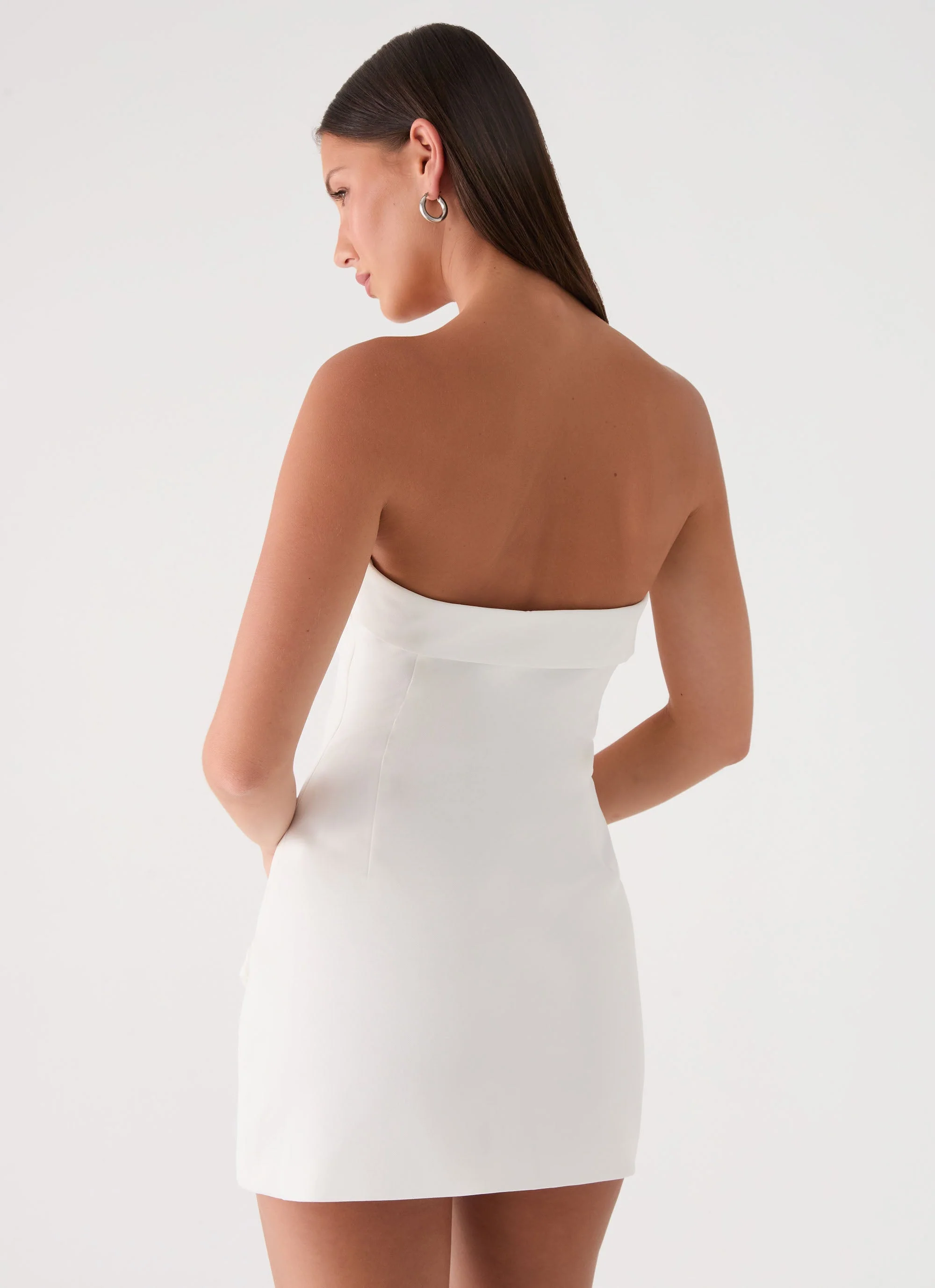 Jennah Mini Dress - White Dove