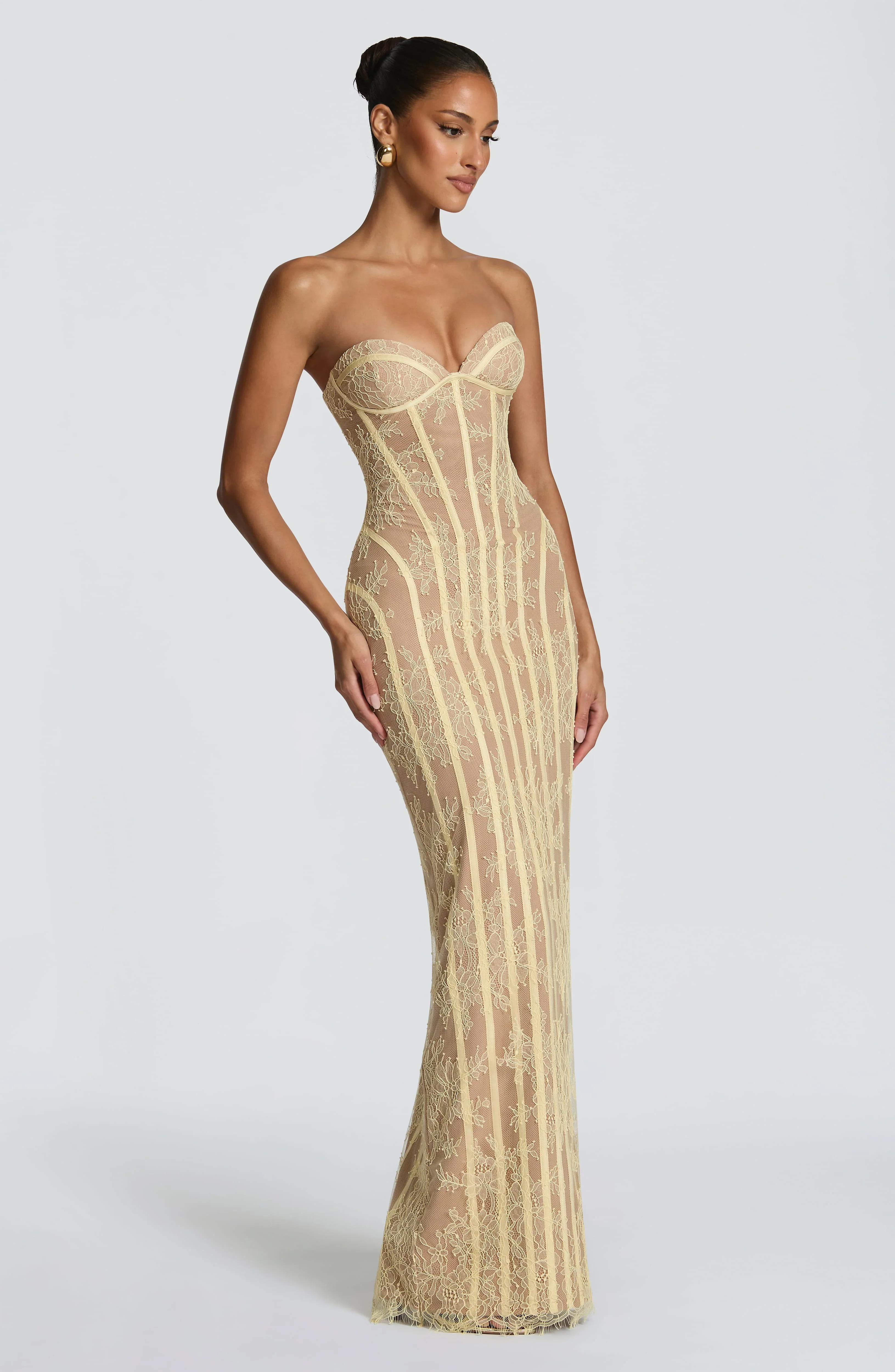 Sian Maxi Dress - Lemon