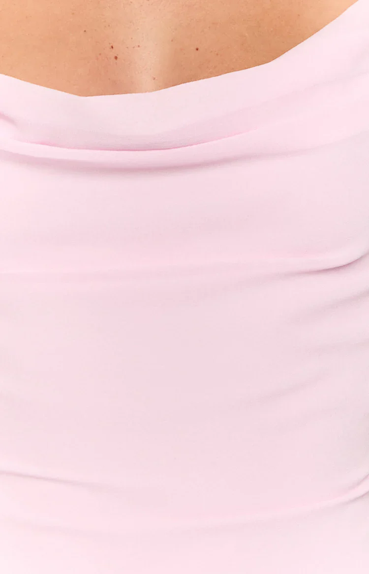 Jana Light Pink Mini Dress