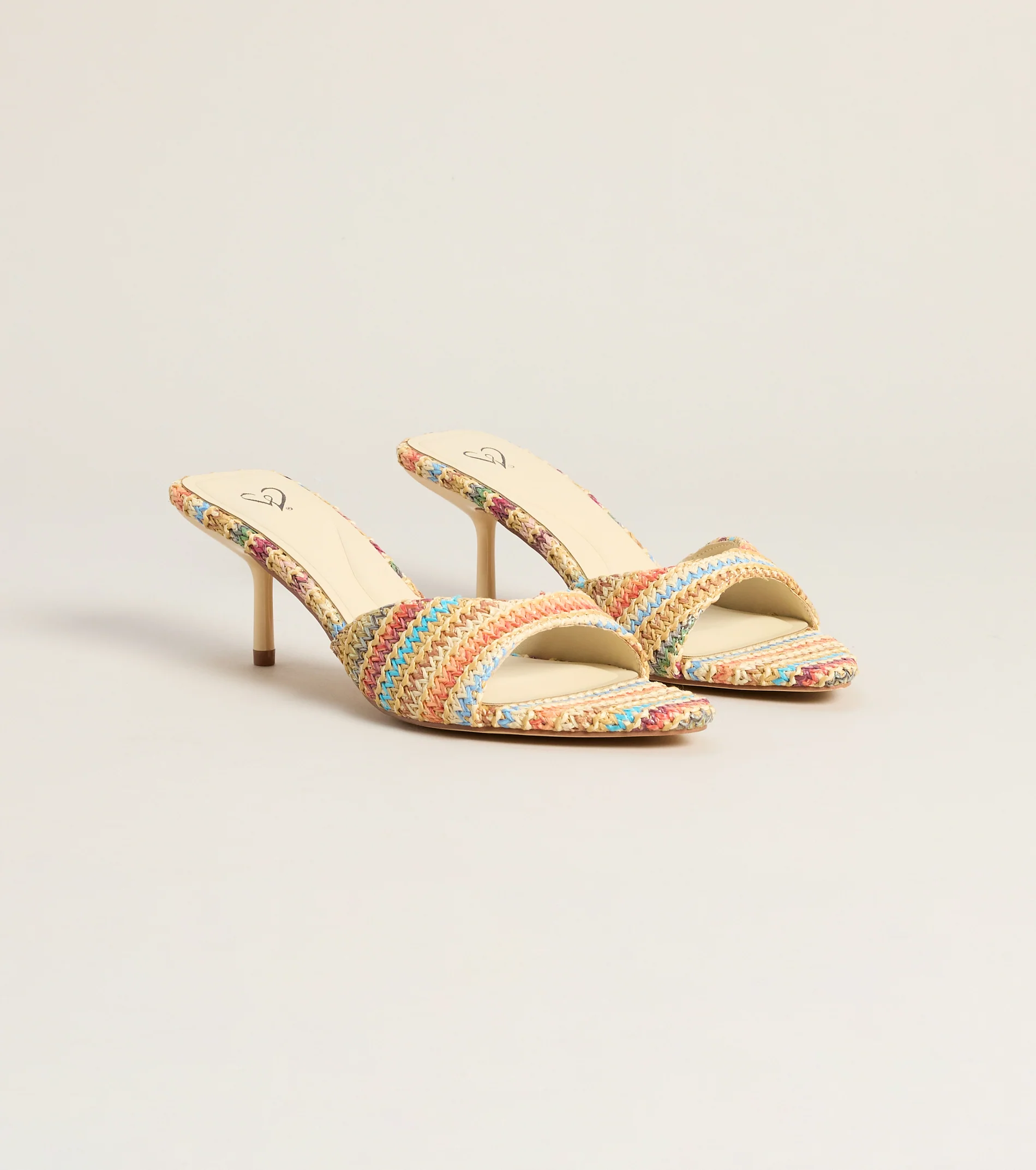 Spritz O' Clock Kitten Striped Heels