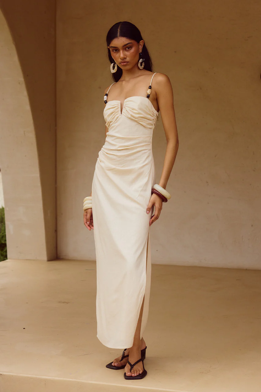 MARIANNA MIDI DRESS - CREAM