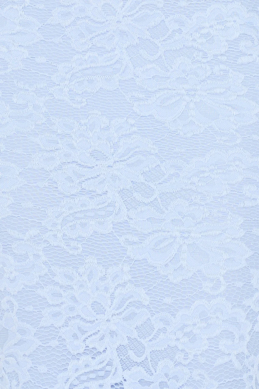 Soft Sweet Lace Maxi Dress Blue - luluinthesky