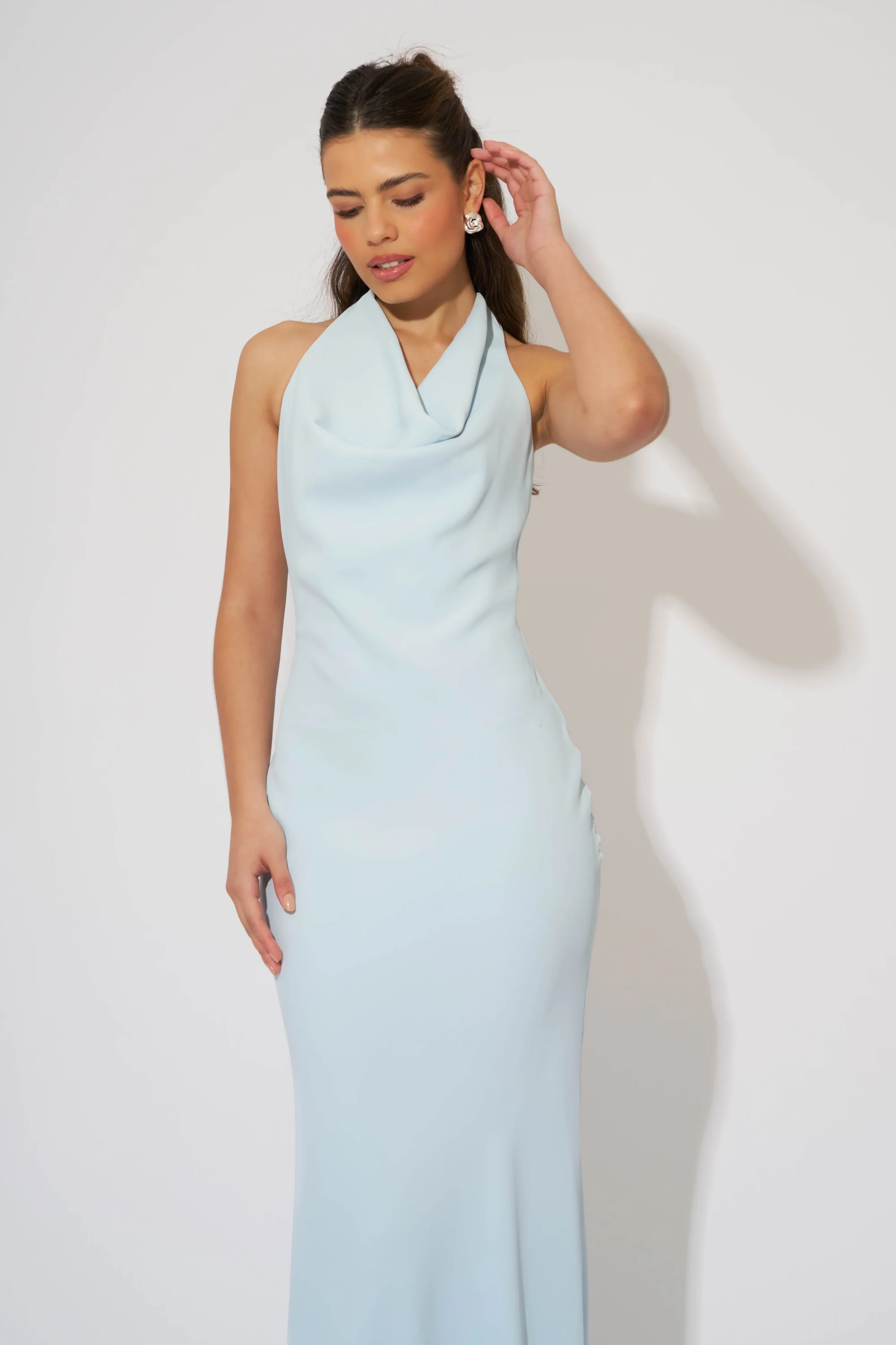 Cowl Neck Maxi Dress