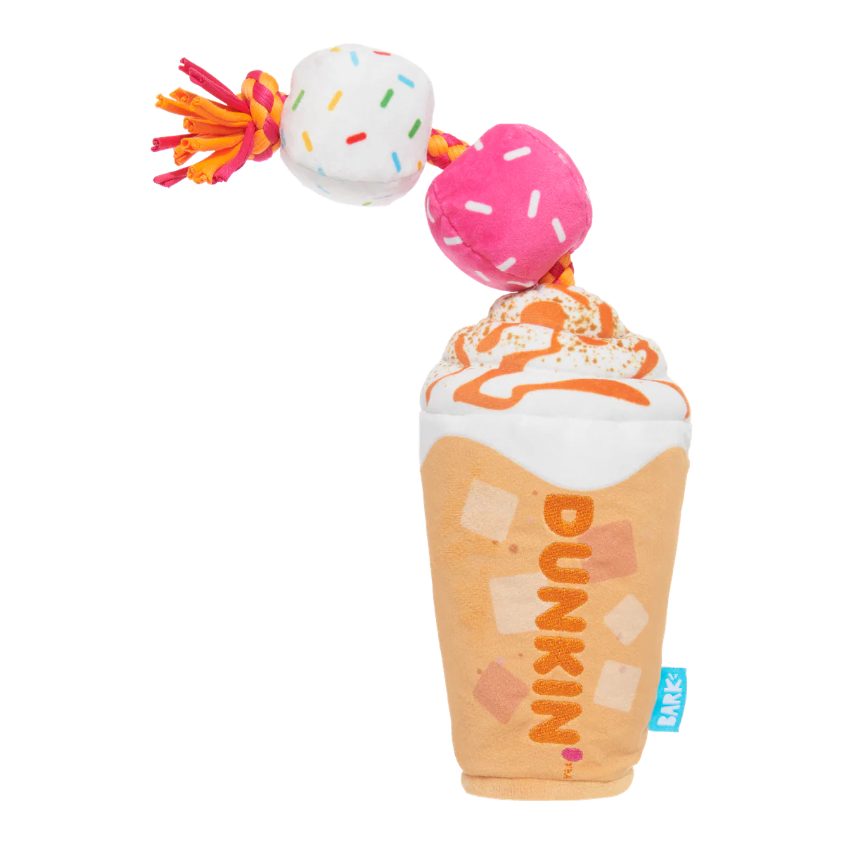 Dunkin'® Pumpkin Signature Latte Plush Tug Dog Toy