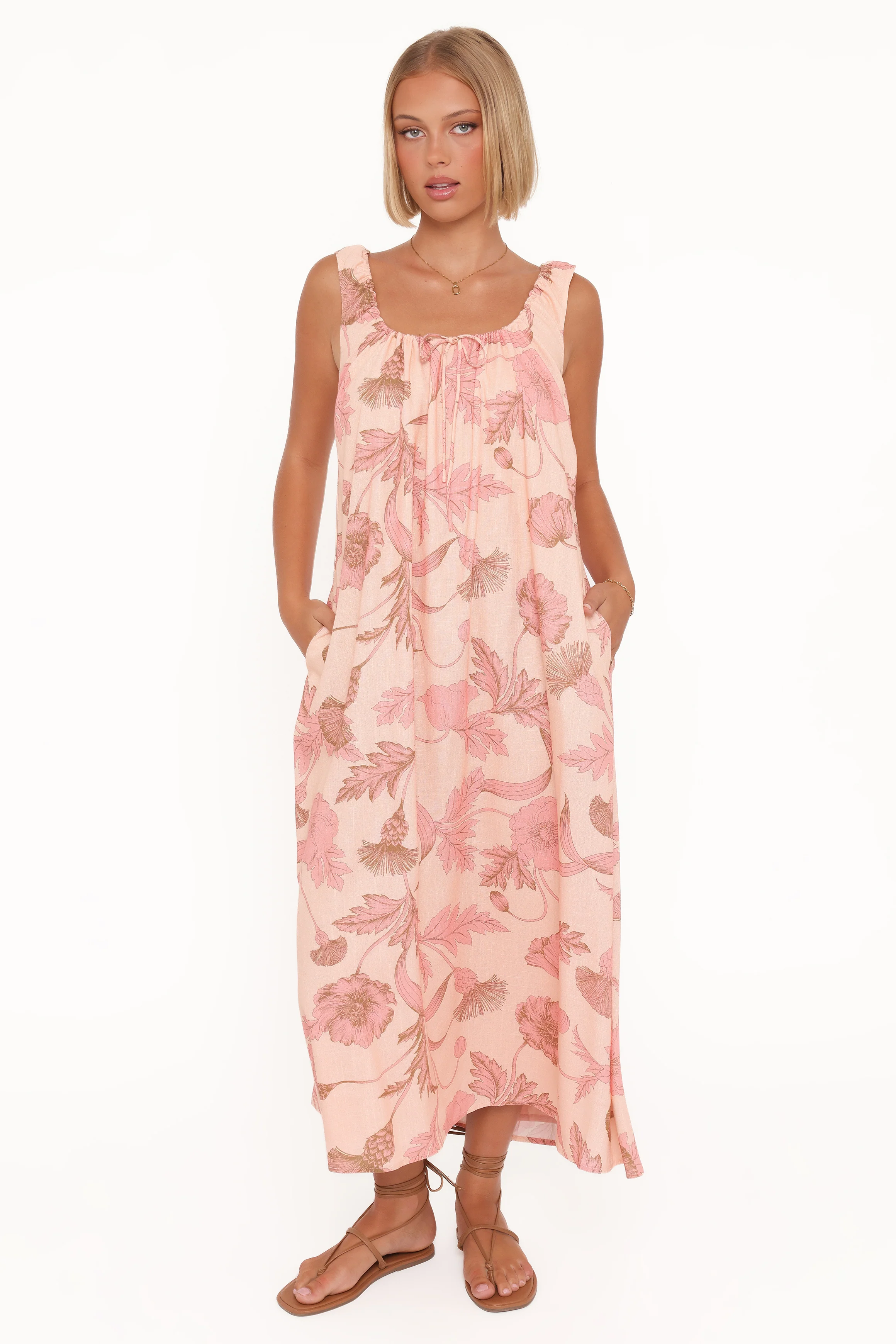 Bowman Maxi Dress - Pink Floral