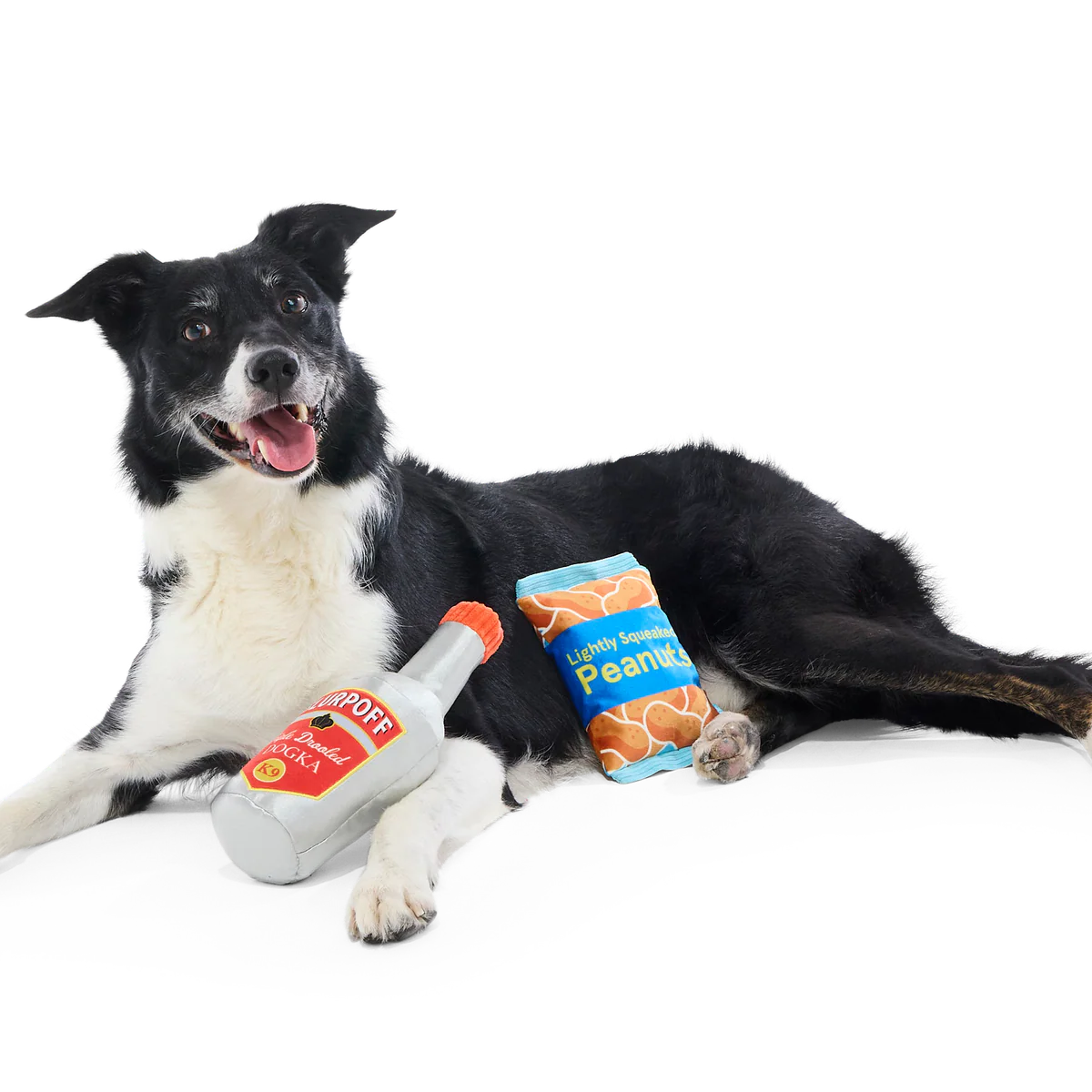 Please Remain Treated Plush Multi-Part Dog Toy