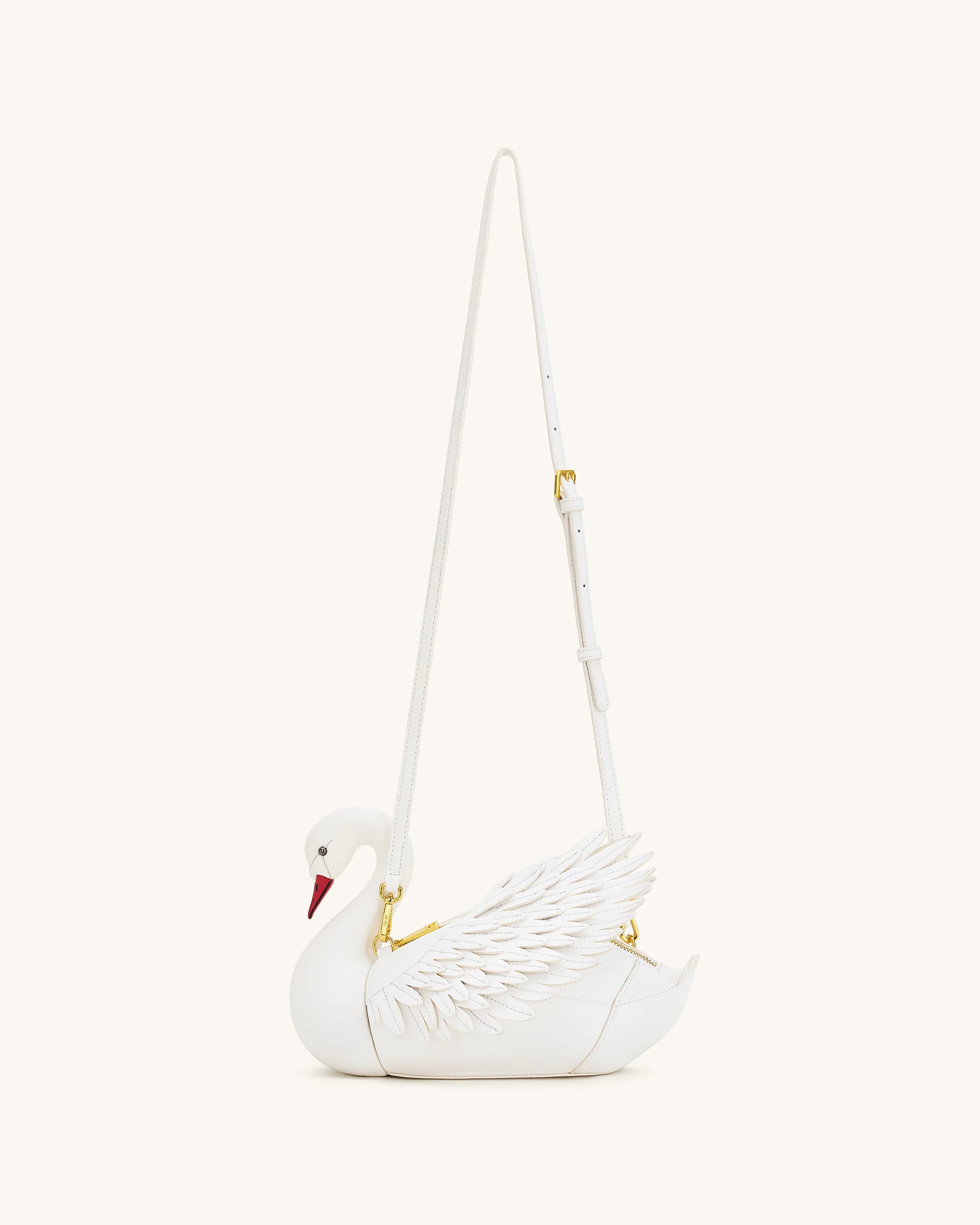 Alani Swan Shaped Crossbody Bag - White