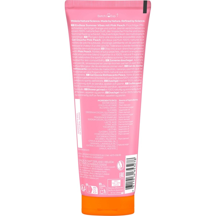 WELEDA Pielęgnacja pod prysznicem Pink Peach Shower Gel