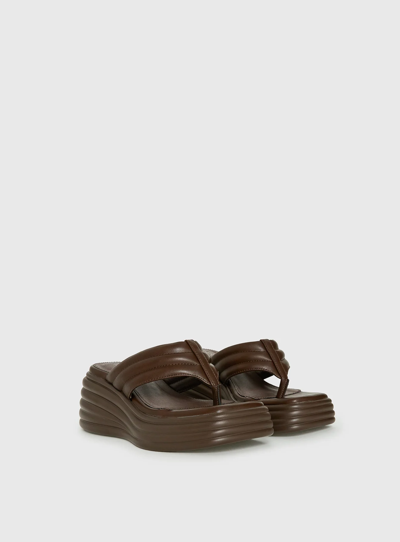 Therapy Flames Platform Sandals Brown