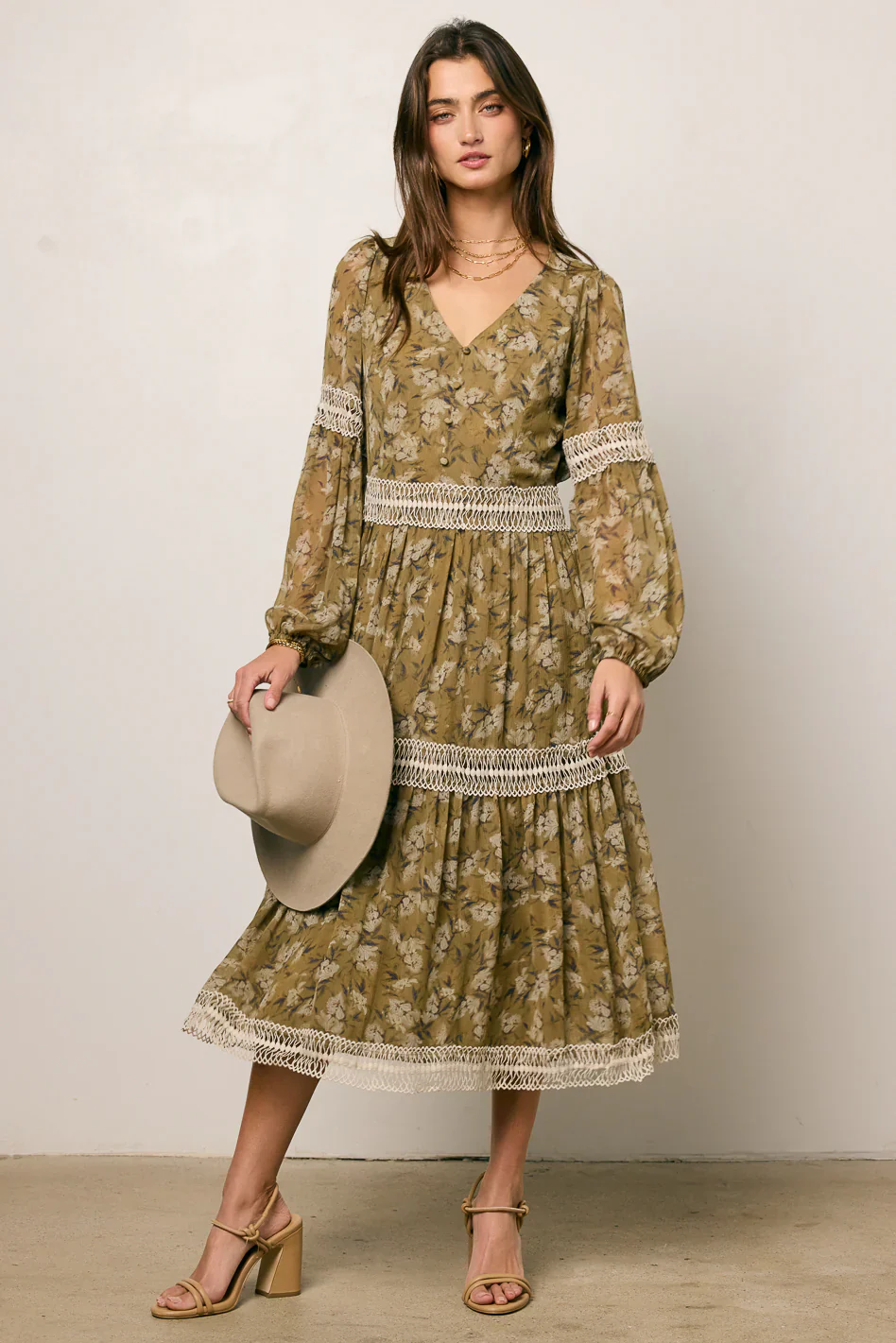 Suzan Floral Midi Dress