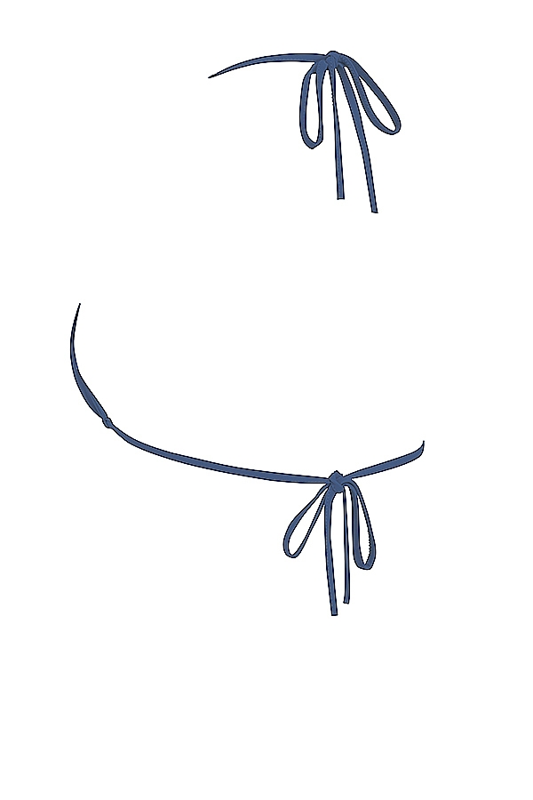 Deep Blue Halter Neck Bikini Top