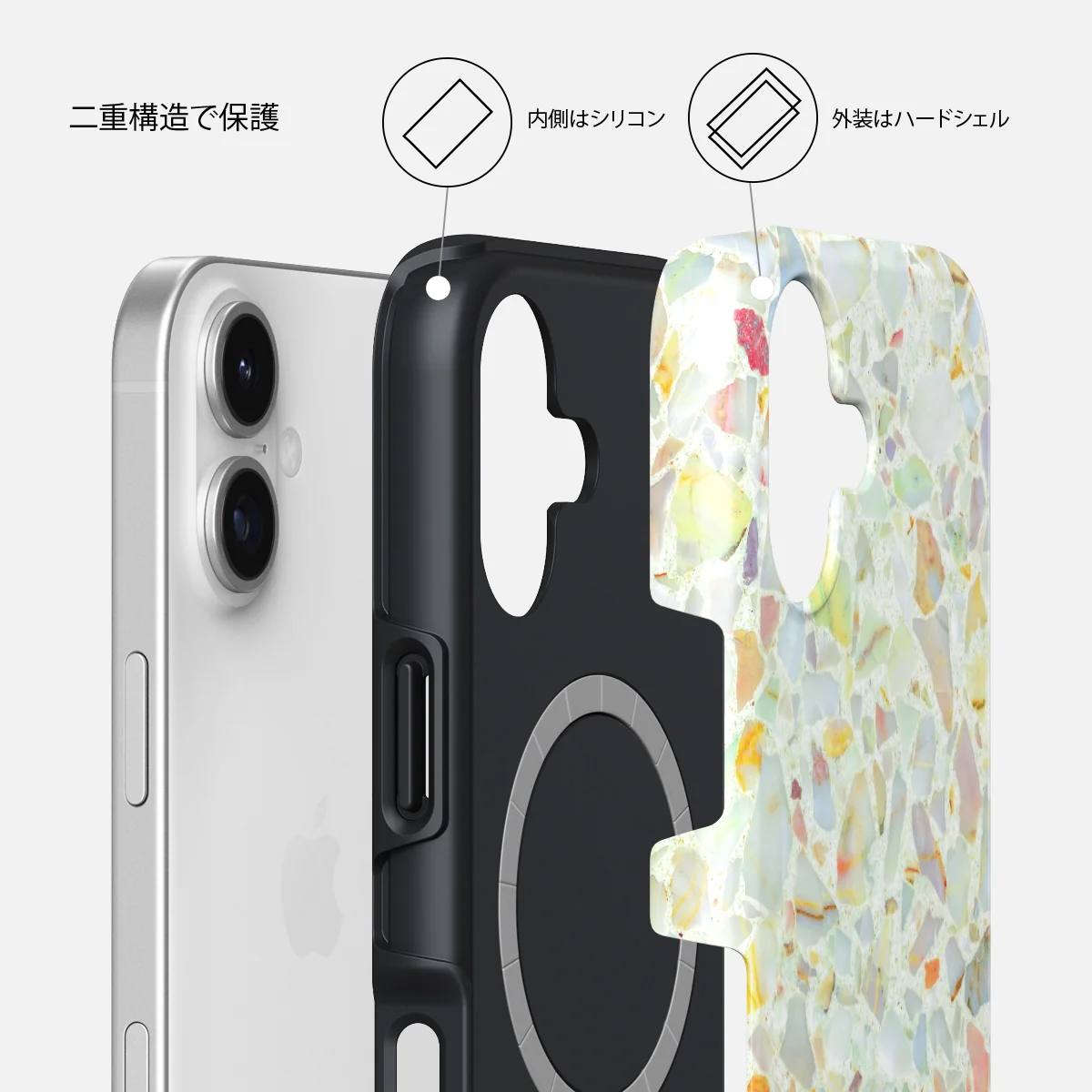 Rainbow Crush - iPhone 17 ケース