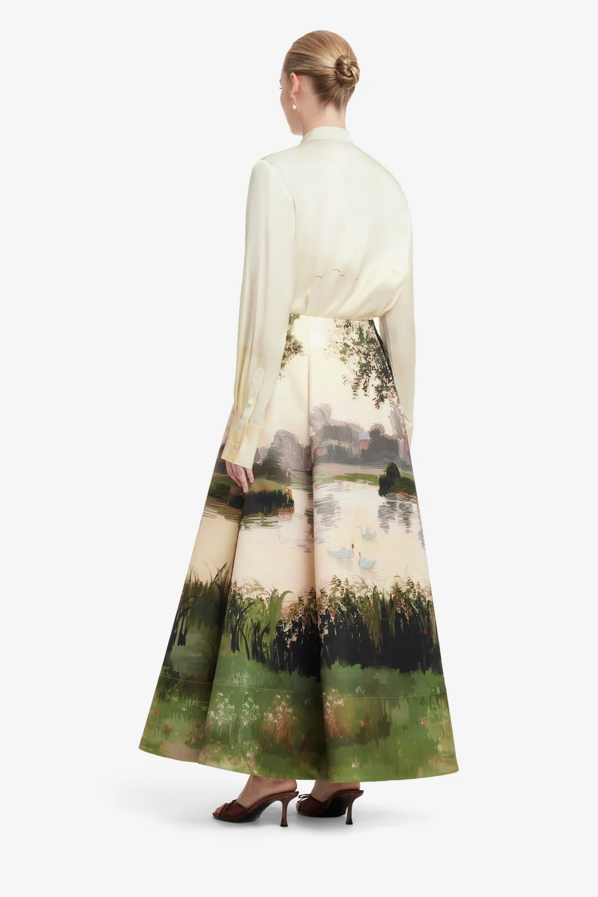 Elina Maxi Skirt - Serene Print