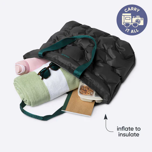 Owala The Cloud Inflatable insulation. Packs flat. 16L capacity Night Mode