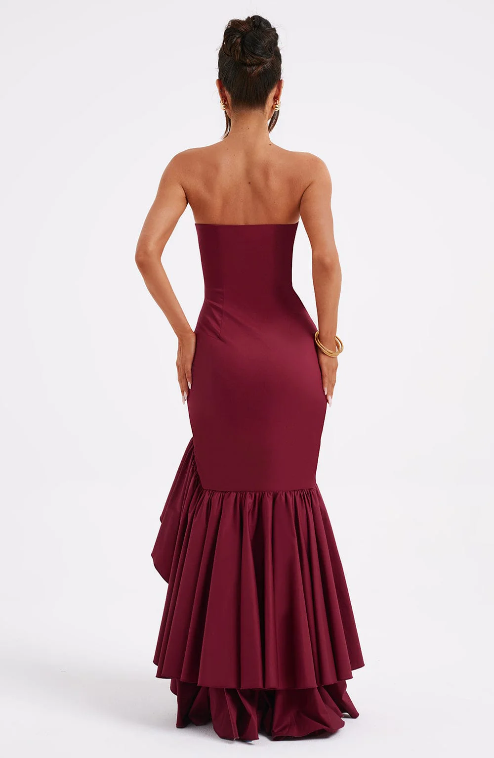 Angelina Maxi Dress - Burgundy