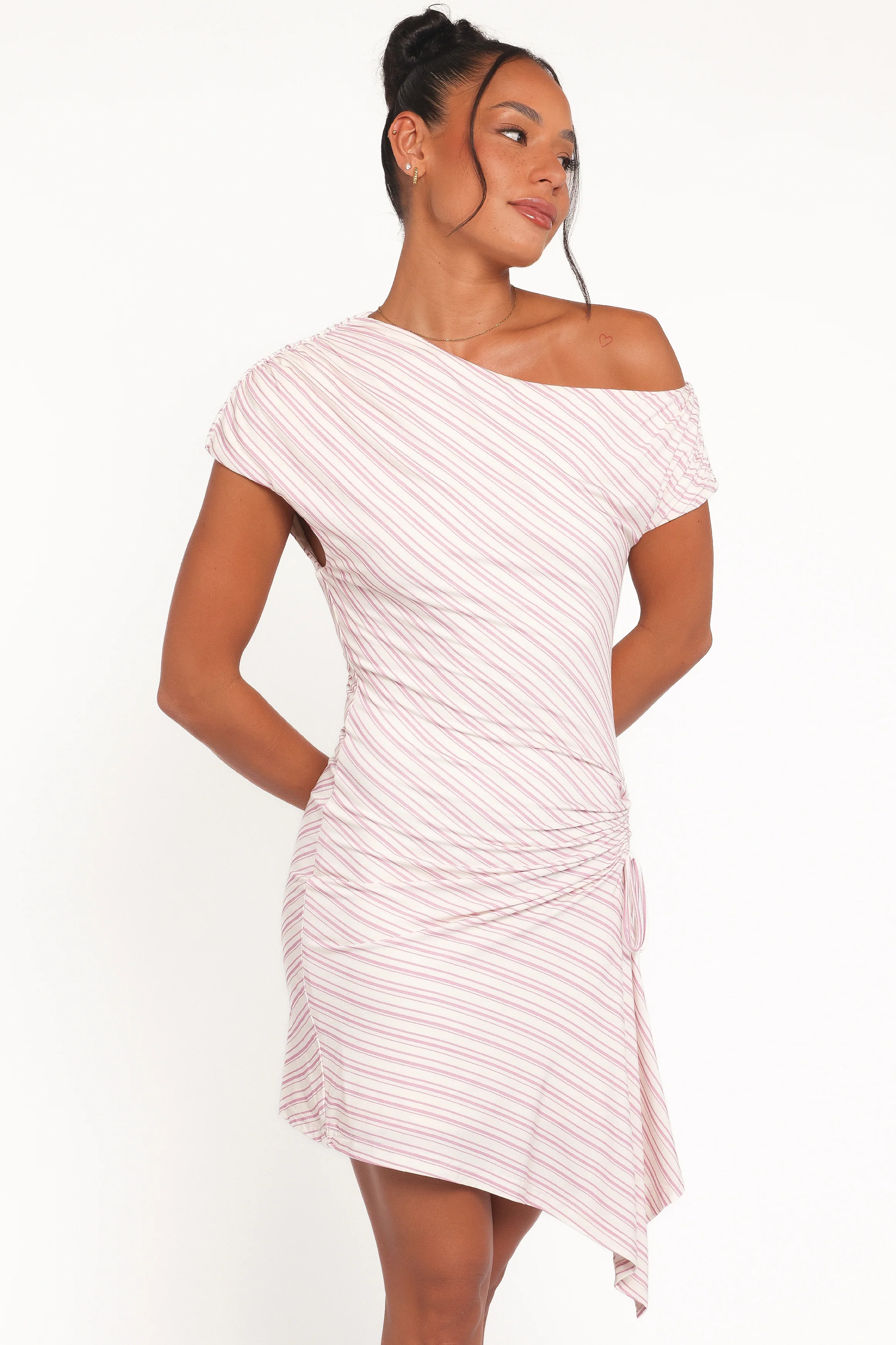 Rois Mini Dress - Pink Stripe